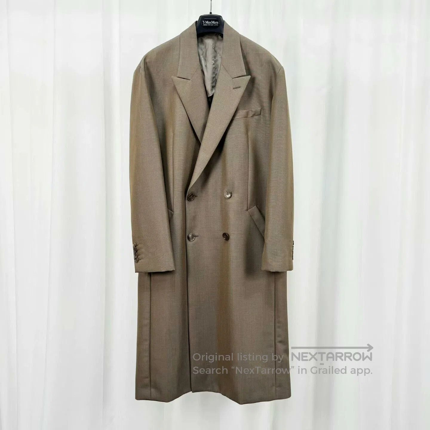 Dior dior double-breasted wool coat in coffee color. Size US L / EU 52-54 / 3 - 1 Thumbnail