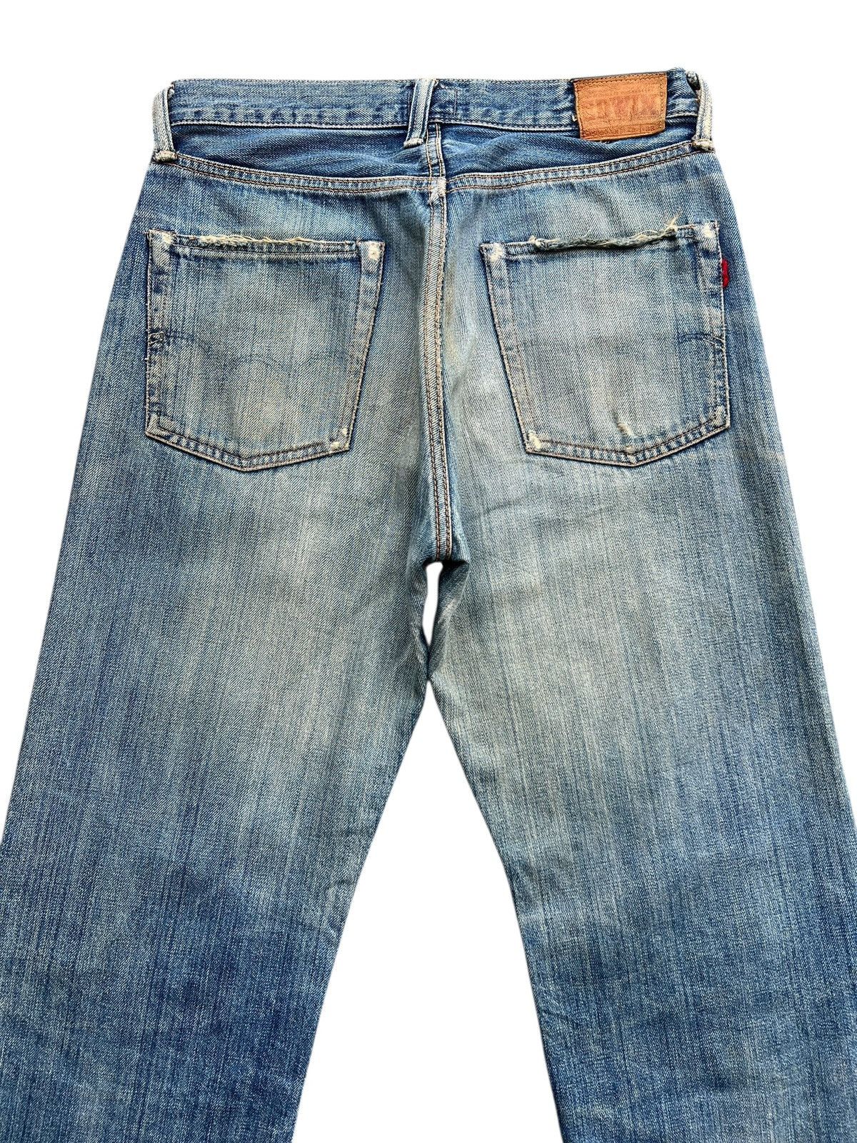 Edwin Vintage Edwin 505s Selvedge Distressed Denim Jeans 31x30.5 Size US 31 - 5 Thumbnail