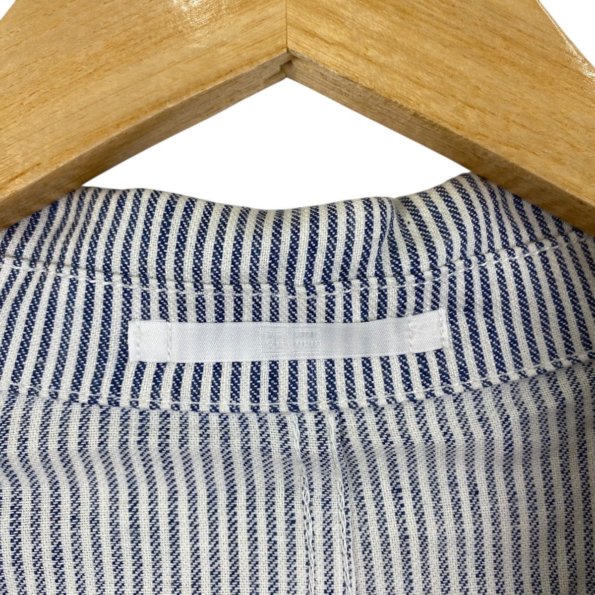 Uniqlo UNIQLO Hickory Stripes Multi Pockets Button Up Casual Shirt Size US XL / EU 56 / 4 - 4 Thumbnail