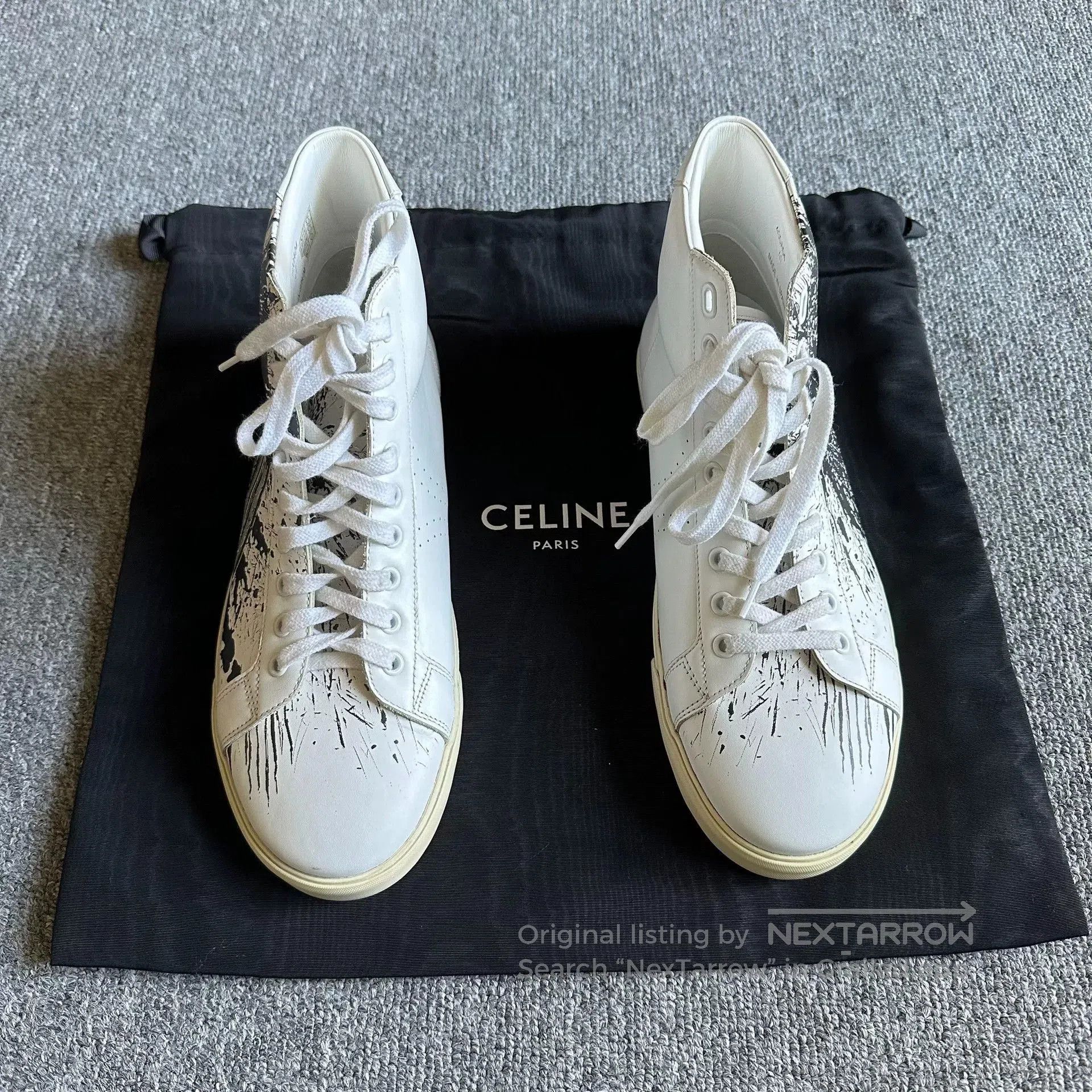 Celine Celine Black Graffiti Sneakers. Size US 8 / EU 41 - 7 Thumbnail