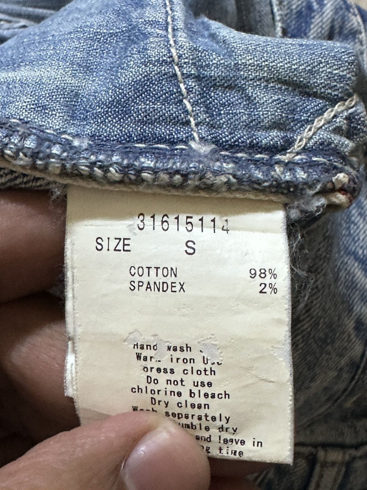 GOA Vintage GOA NIMES Selvedge Skinny Ripped Distressed Denim Size US 29 - 8 Thumbnail