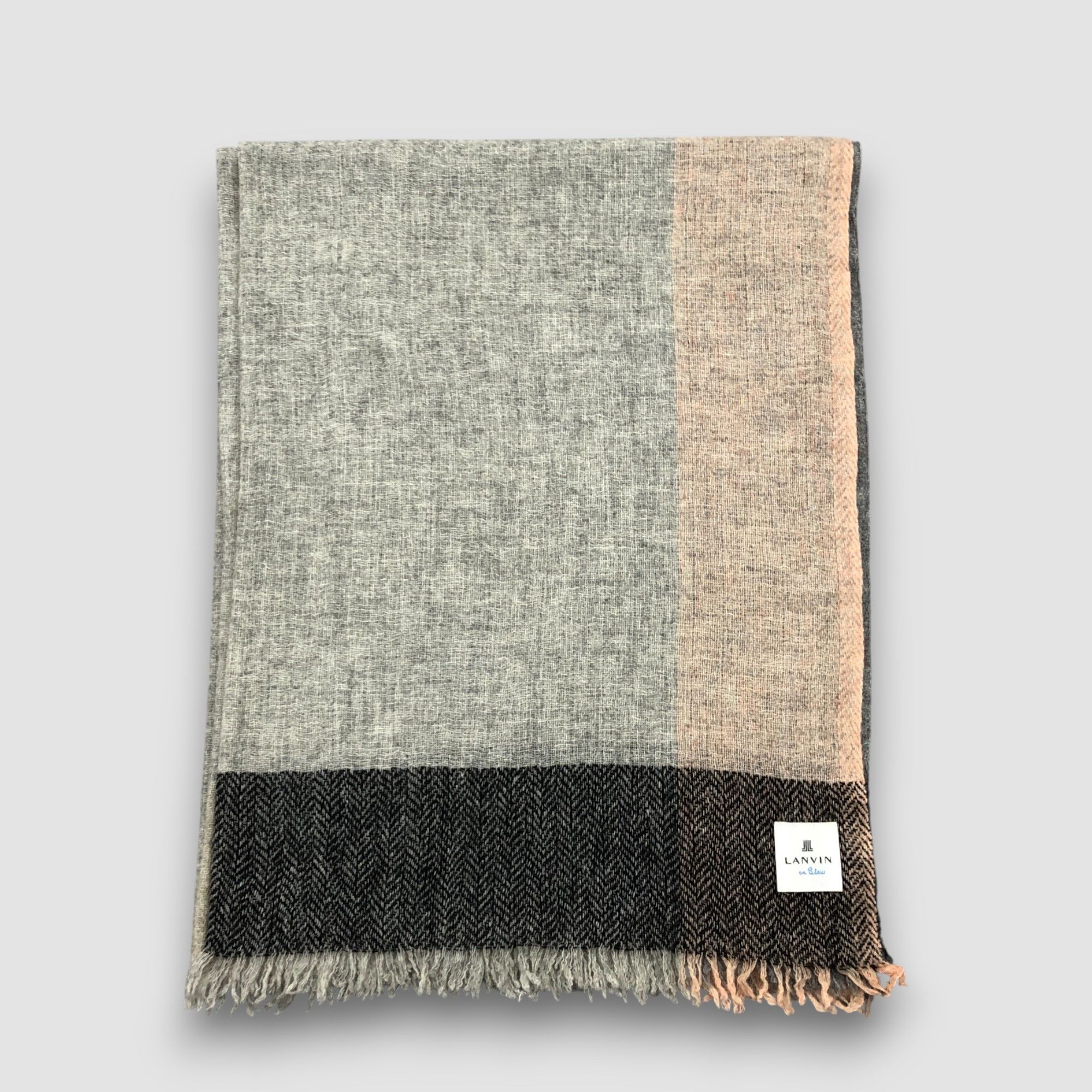 Lanvin Vintage Lanvin Scarf Wool Cashmere Winter Shawl Neck Scarves Size ONE SIZE - 2 Thumbnail