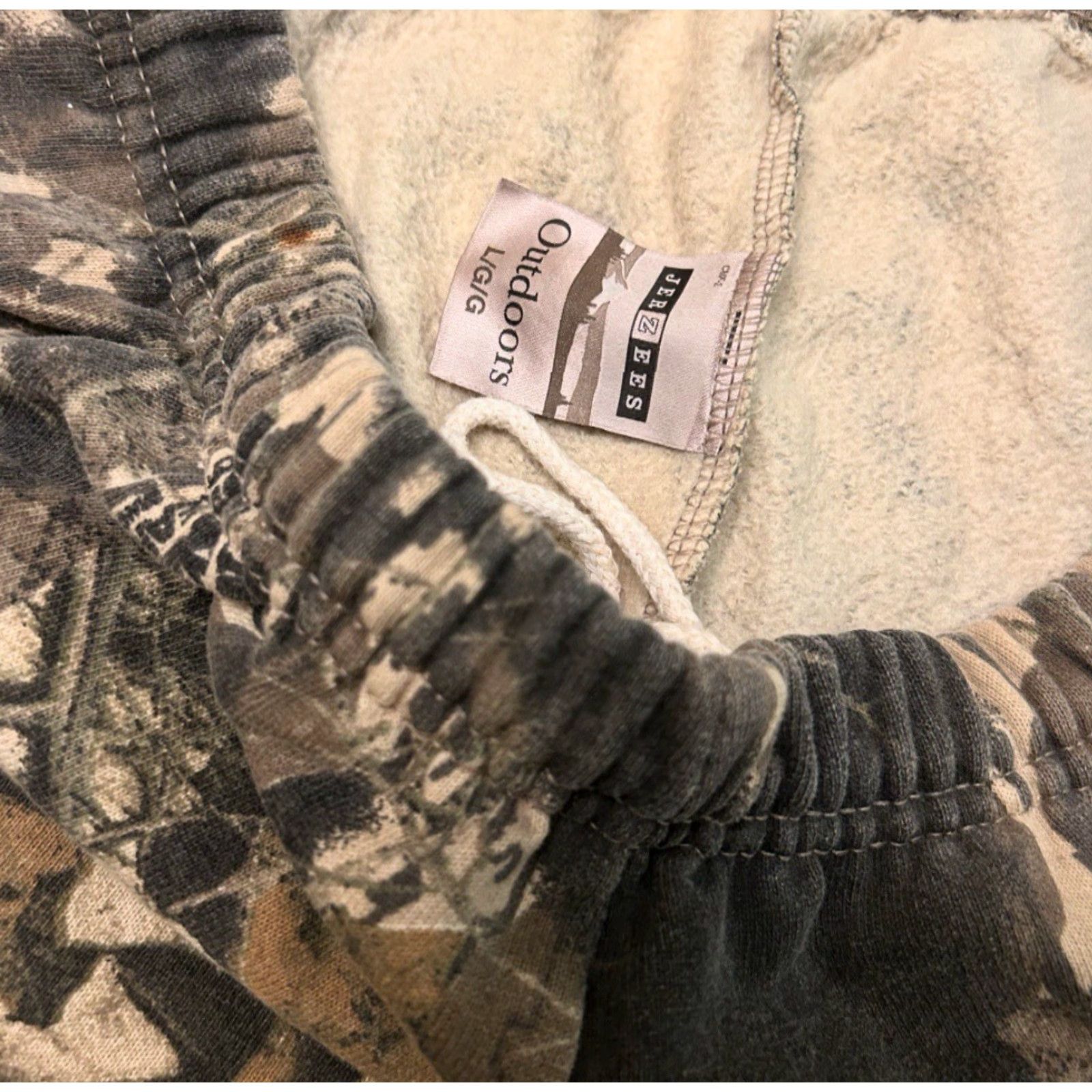 Jerzees VINTAGE Jerzees Outdoors Realtree Camo Mossy Oak Sweatpants Mens Large 90s Y2K Size US 33 - 3 Thumbnail