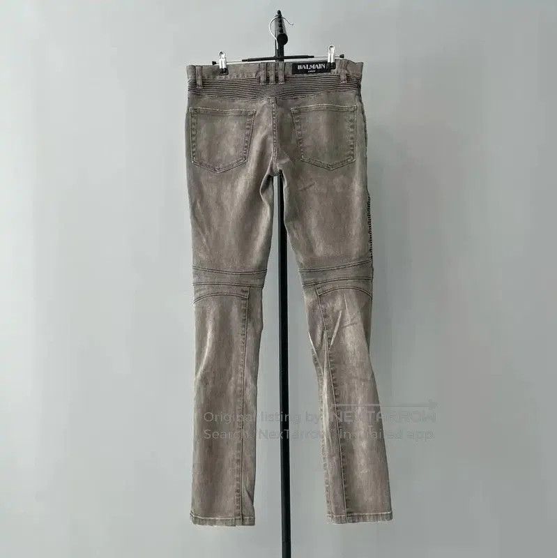 Balmain Balmain Gray Cotton Casual Pants for Men . Size US 26 / EU 42 - 2 Thumbnail