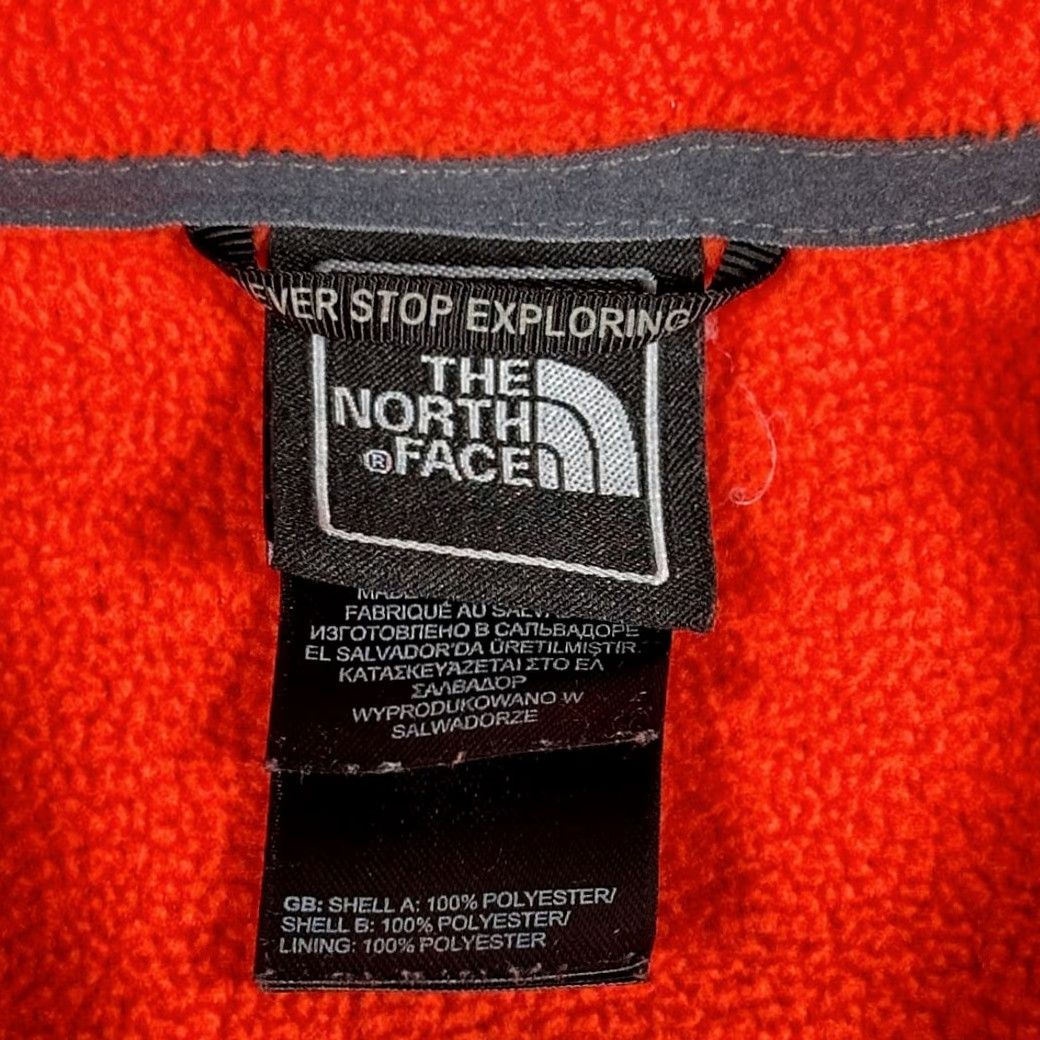 The North Face The North Face Jacket Men M Orange Gray Fleece Colorblock Outdoor Hiking Full Zip Embroidered Logo Pockets Casual Size US M / EU 48-50 / 2 - 5 Thumbnail