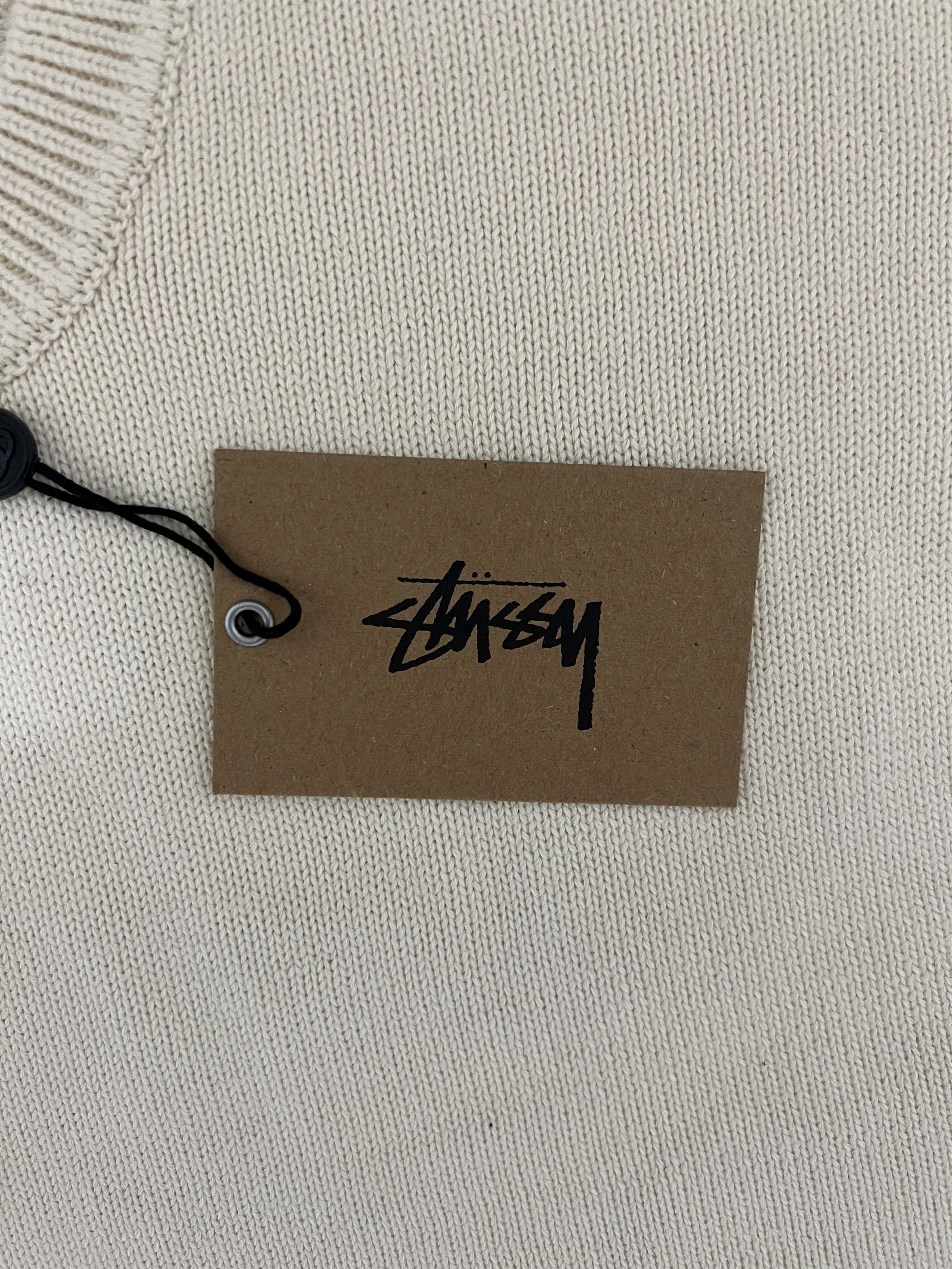 Stussy 💚 SS23 Stussy Natural Authentic Workgear Sweater Large NEW Size US L / EU 52-54 / 3 - 5 Thumbnail