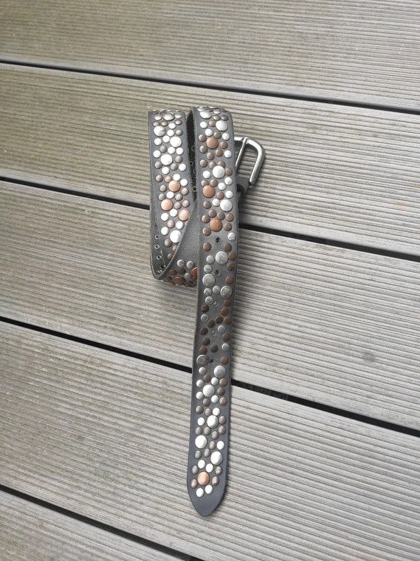 Vintage Vintage leather belt spiked avantgarde Size ONE SIZE - 4 Thumbnail