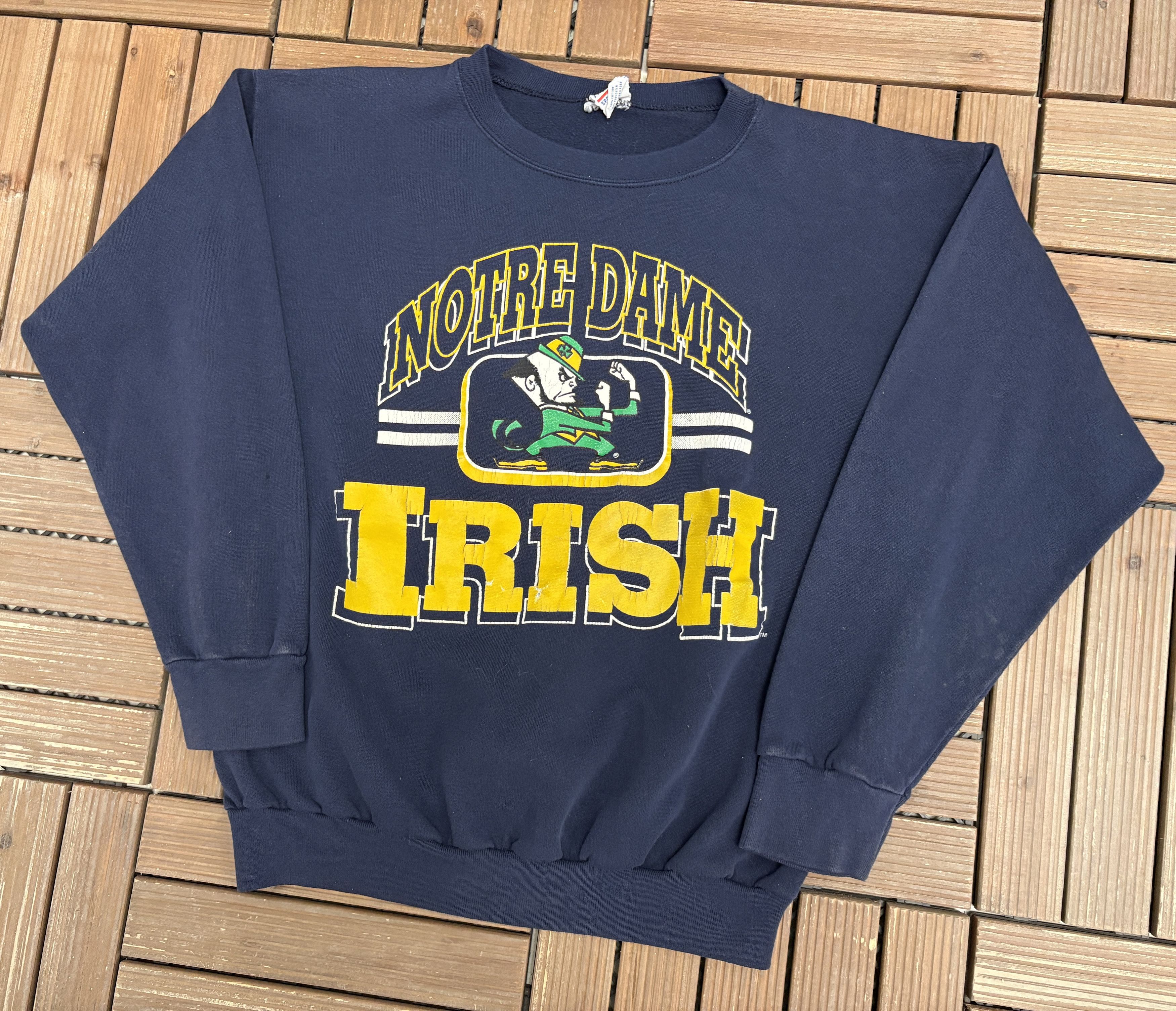 Vintage Notre Dame Fighting Irish Vintage Crewneck Sweater Size US XL / EU 56 / 4 - 3 Thumbnail