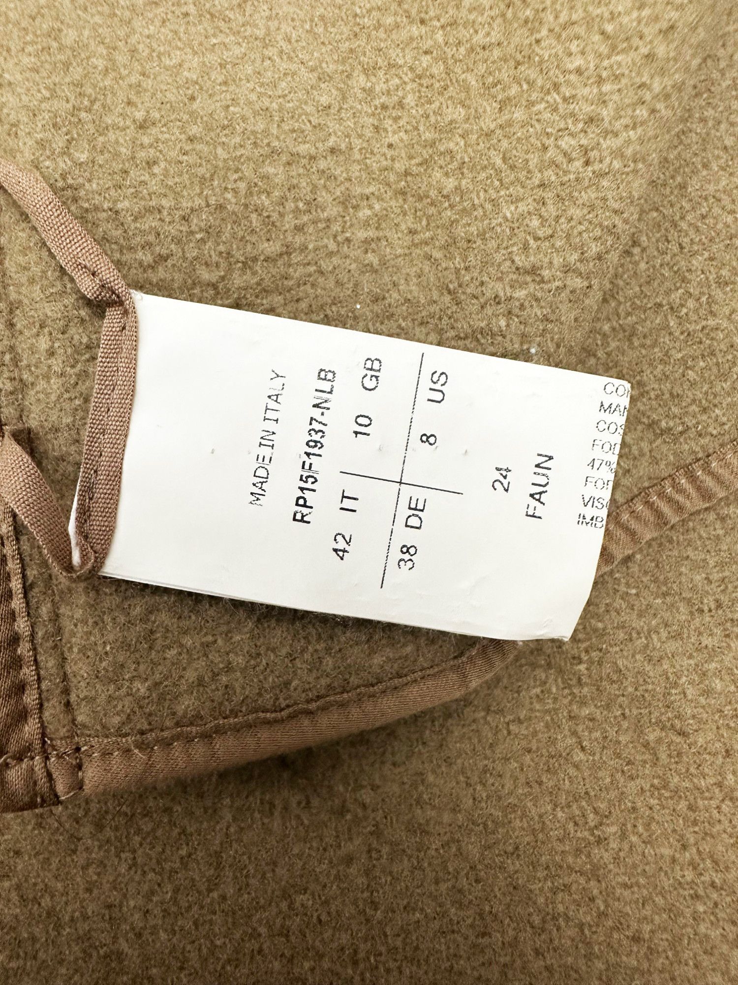 Rick Owens S/S 2015 "FAUN" Brown Wool and Suede Coat Size M / US 6-8 / IT 42-44 - 11 Thumbnail