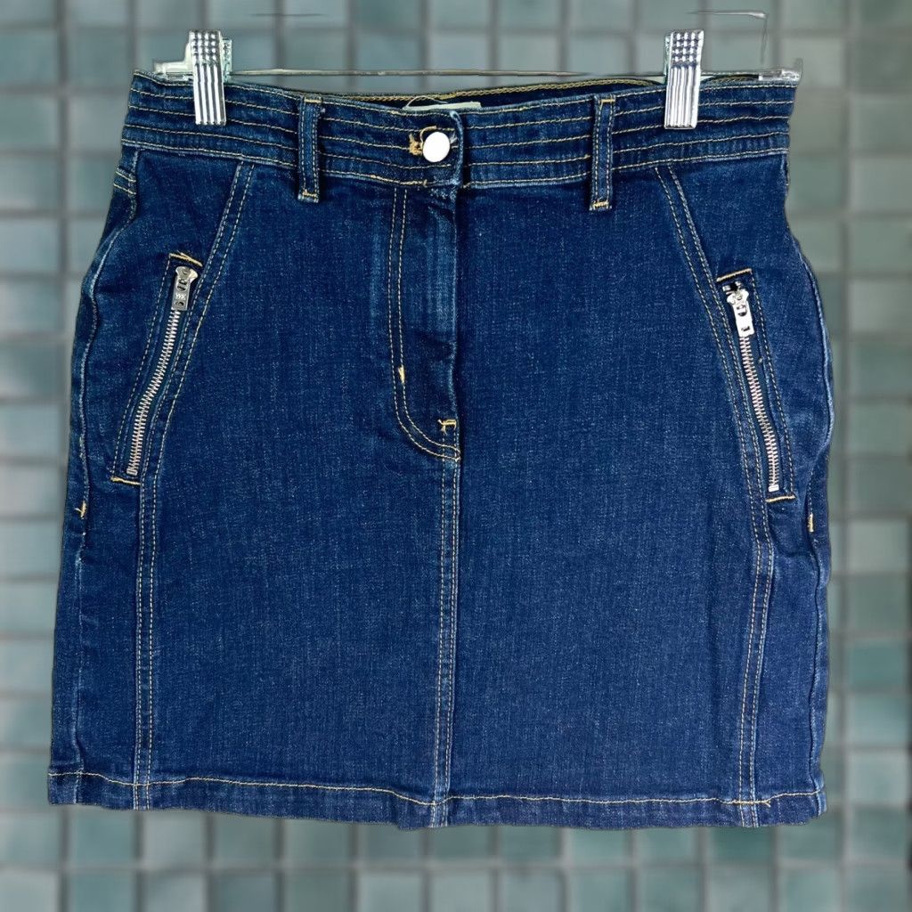 Vintage Pilcro Denim Zipper Pocket Mini Skirt Womens Size 6 Blue Size 28" / US 6 / IT 42 - 1 Thumbnail