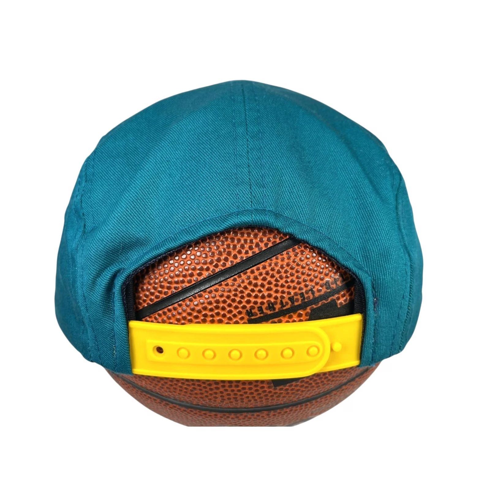 Vintage AMBLER ROAM BRITISH COLUMBIA 5-PANEL Hike Baseball Hat Teal/Yellow CANADA-MADE Size ONE SIZE - 3 Thumbnail