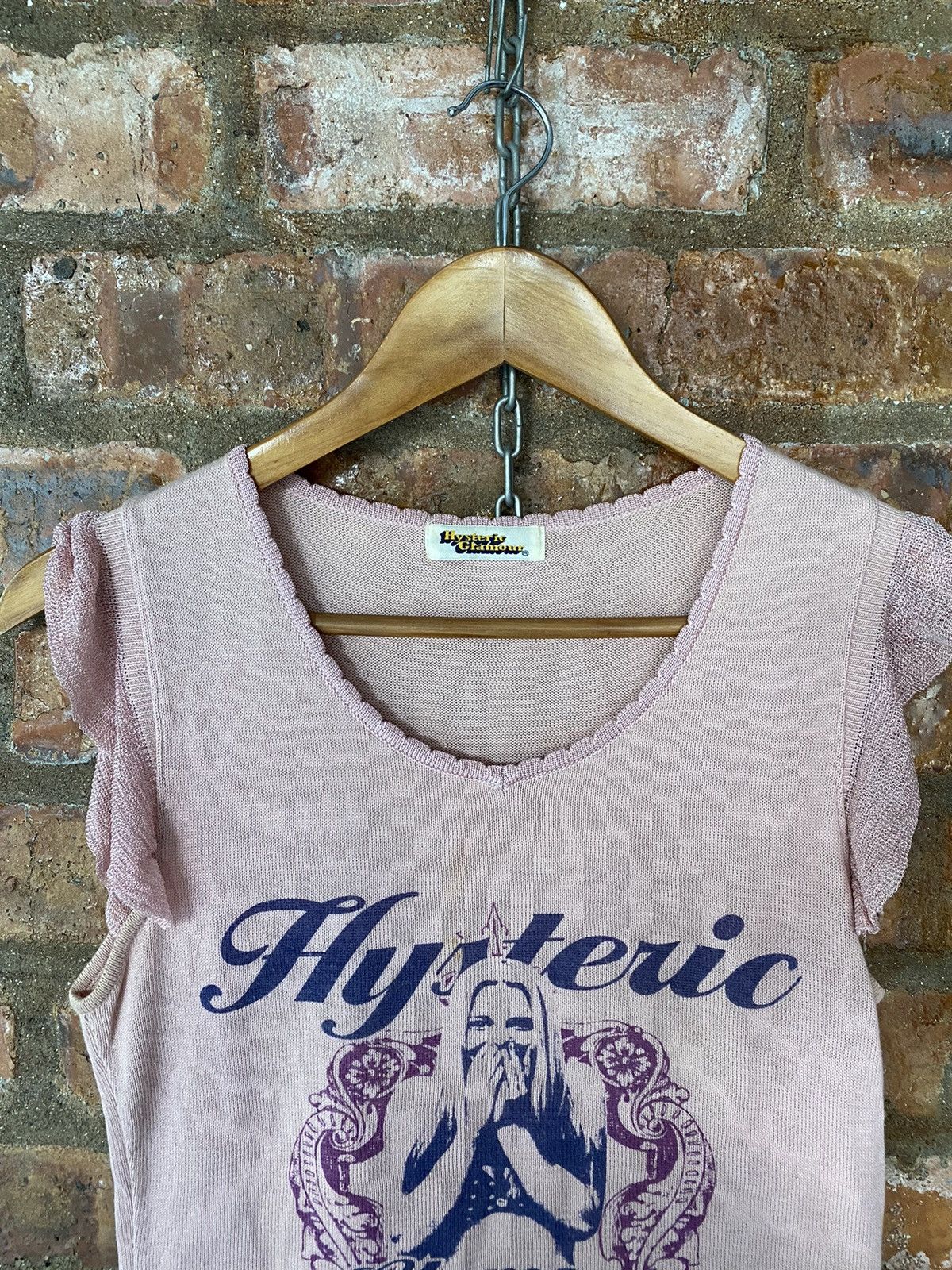 Hysteric Glamour 1990s HG iconic Bjork Pose knit tee Size S / US 4 / IT 40 - 6 Thumbnail