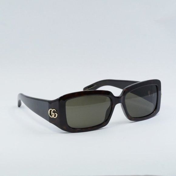 image of New Gucci Gg1403S 002 Dark Havana/brown Sunglasses, Women's