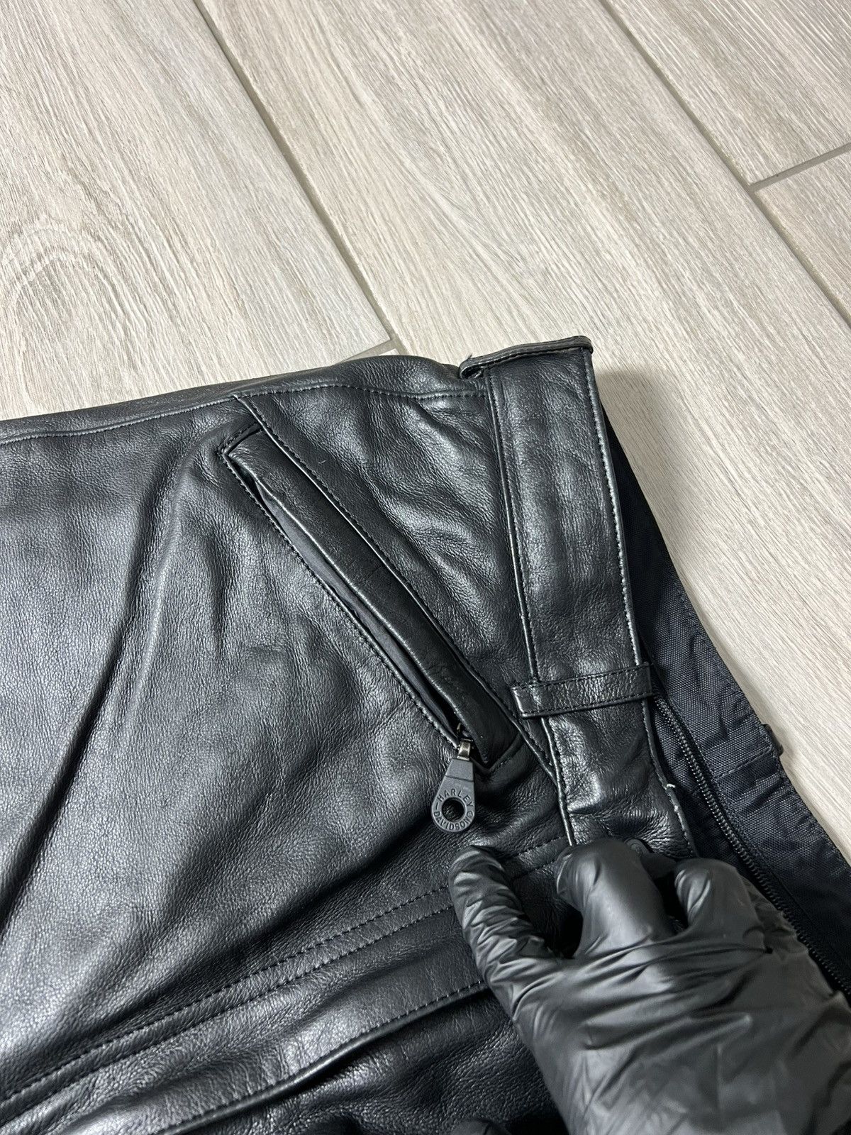 Harley Davidson Vintage Harley Davidson Leather Pants Racing Moto Size 40" / US 18 - 7 Thumbnail
