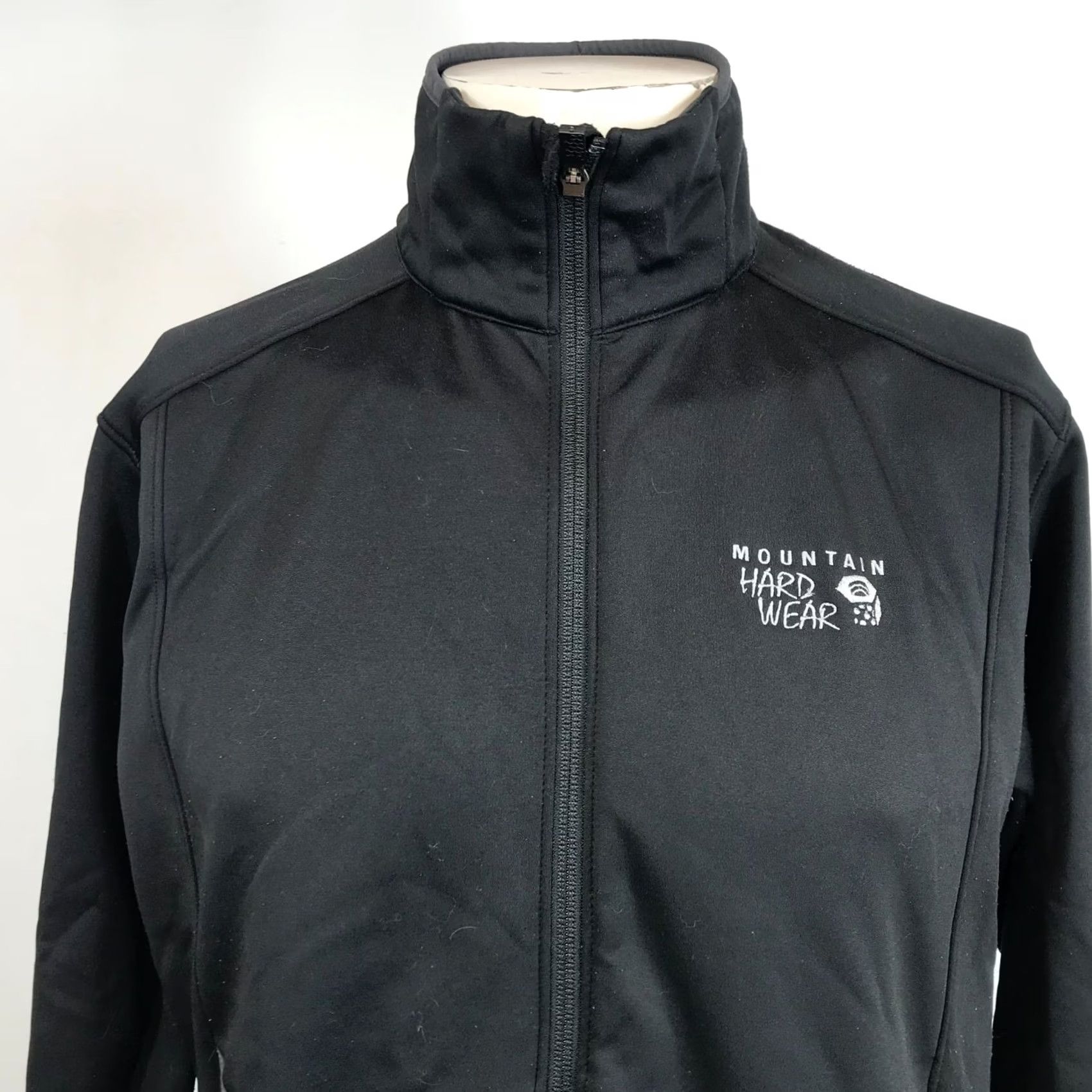 Mountain Hardwear MOUNTAIN HARDWEAR Mens Medium Black Long Sleeve Full Zip Jacket Coat Shirt, Regular Fit, Outdoor, Activewear, 1/4 Zip, Logo, Mountain Hardwear, MV Size US M / EU 48-50 / 2 - 2 Thumbnail