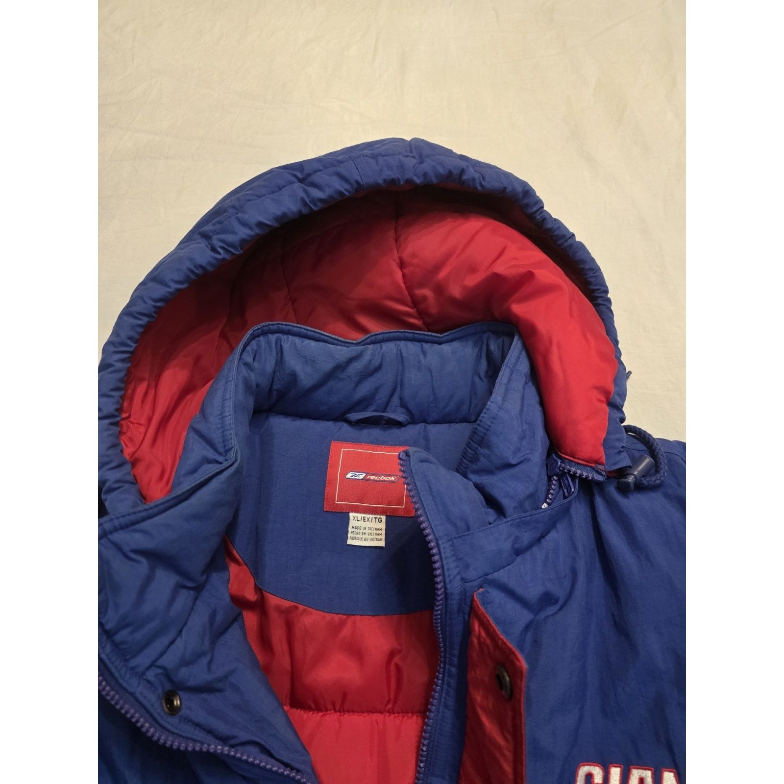 Reebok Vintage New York Giants Reebok Men's Heavyweight Puffer Size US XL / EU 56 / 4 - 9 Thumbnail