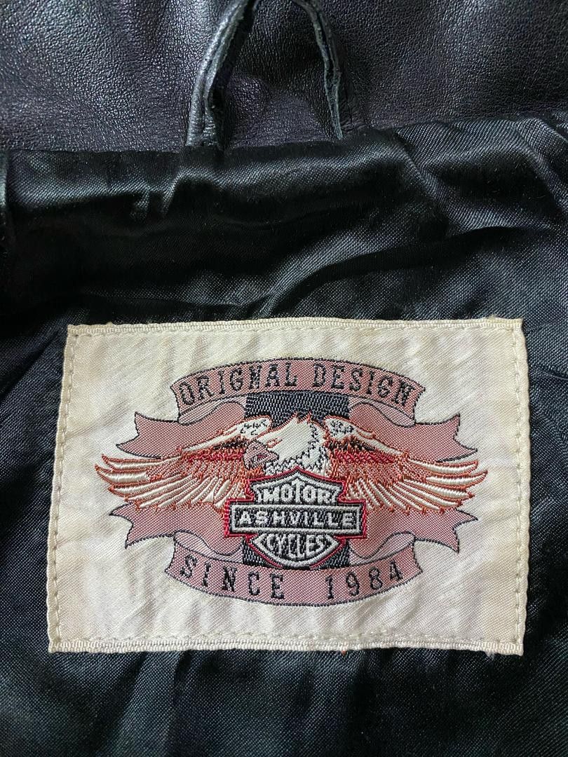 Vintage Vintage👺Double Collar Motor Cycles Leather Jacket Size US M / EU 48-50 / 2 - 8 Thumbnail