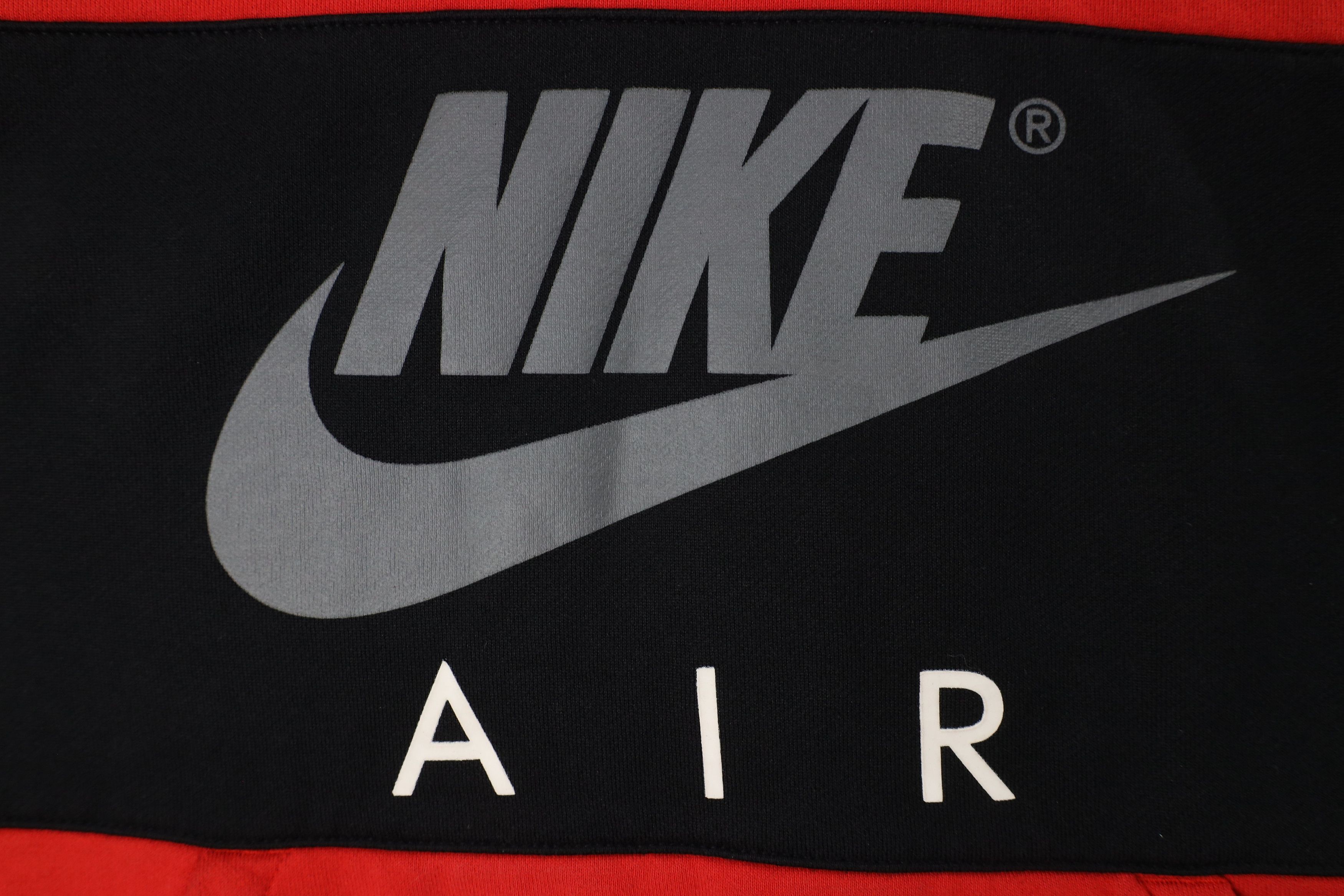 Nike × Vintage Vintage Y2K Nike Air Spell Out Big Swoosh Hoodie Sweatshirt Size US M / EU 48-50 / 2 - 4 Thumbnail