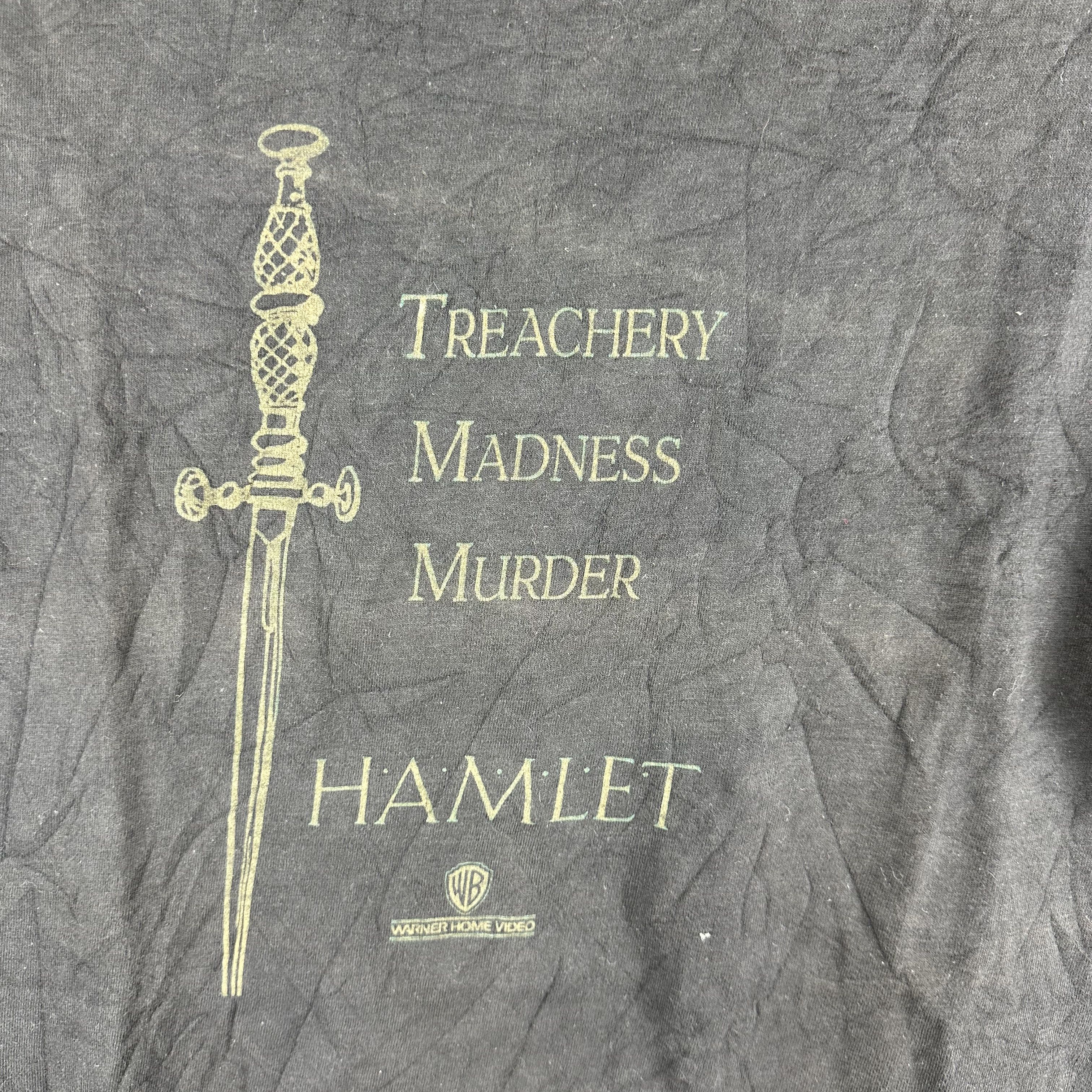Vintage 90s Hamlet Warner Movie Treachery Madness Murder Promo Tee Size US XL / EU 56 / 4 - 2 Thumbnail