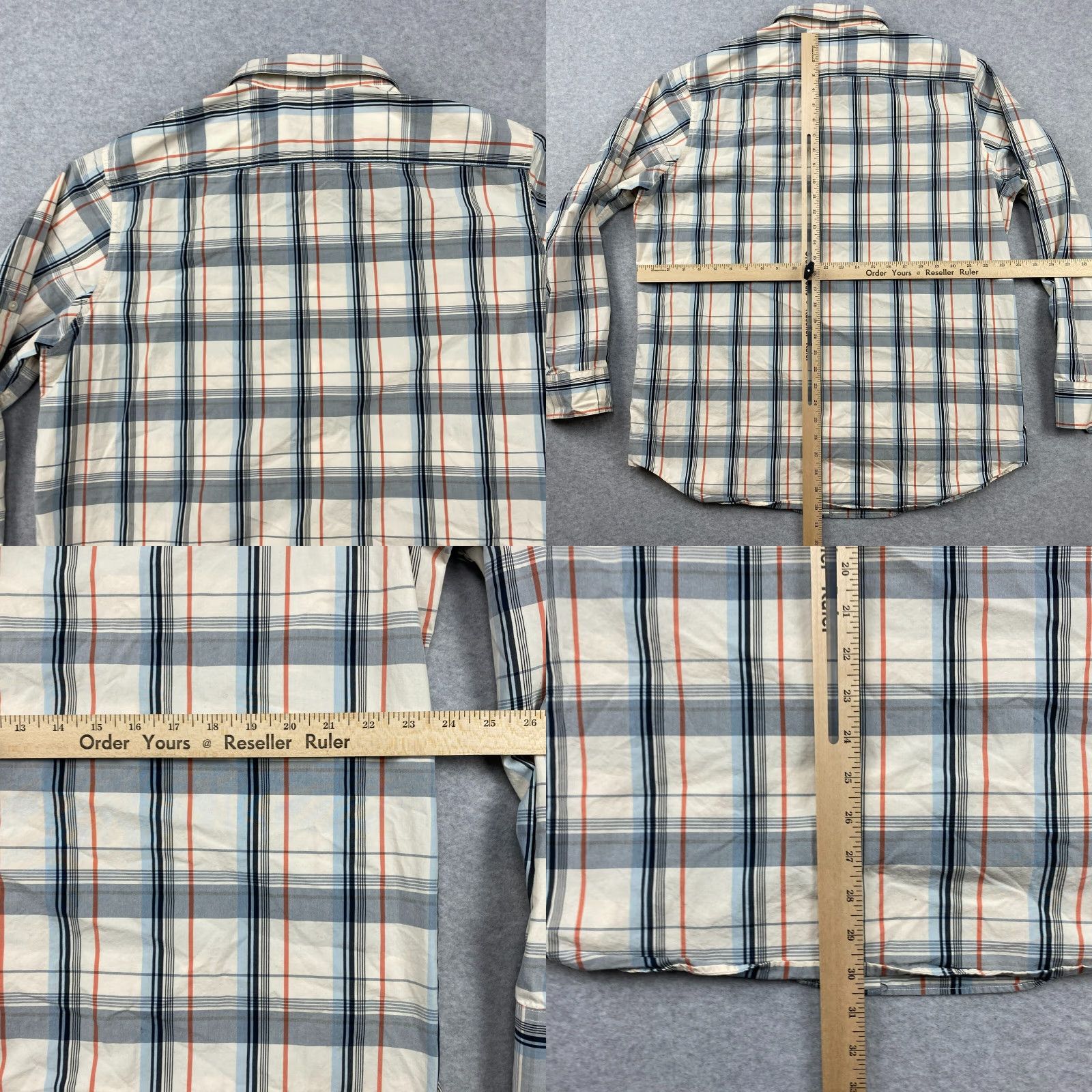 Banana Republic Banana Republic Shirt Mens XL Multicolor Plaid Long Sleeve Flap Pocket Button-Up Size US XL / EU 56 / 4 - 8 Thumbnail