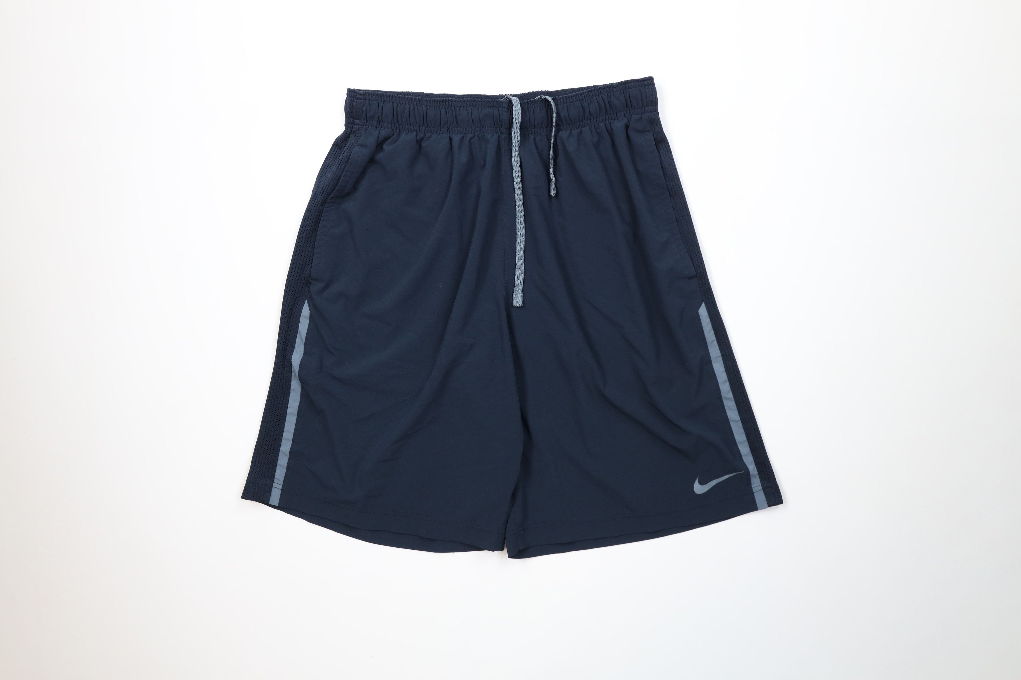 Nike Nike Color Block Gym Training Basketball Shorts Navy Blue Size US 34 / EU 50 - 1 Thumbnail