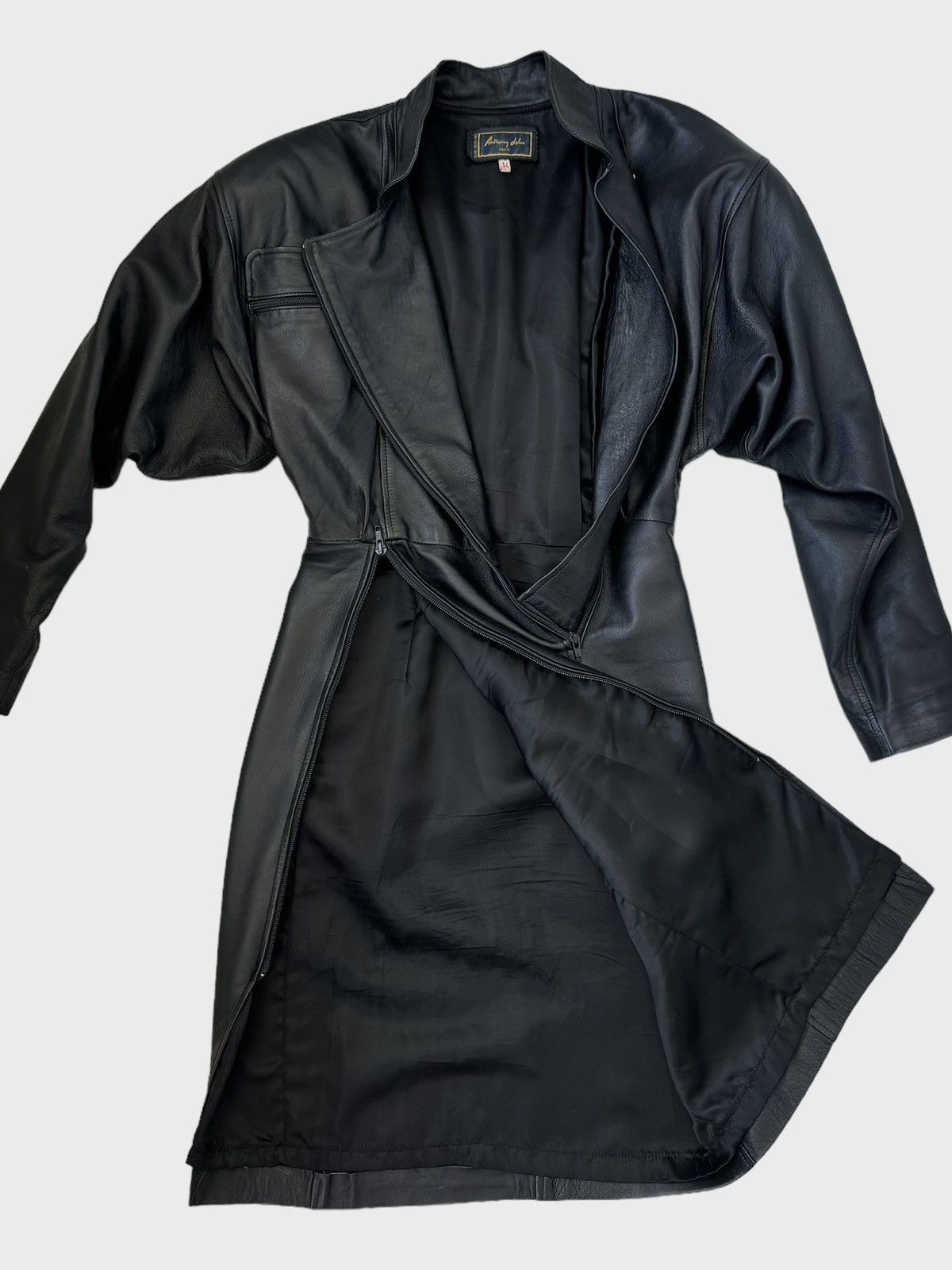 Genuine Leather Anthony Delon leather dress vintage Size XS / US 0-2 / IT 36-38 - 6 Thumbnail
