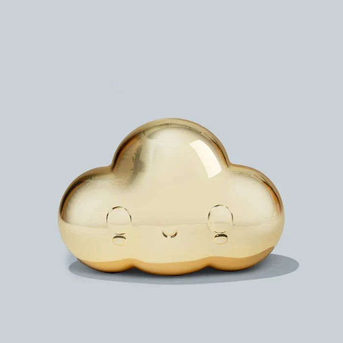 Kaws × Medicom Toy FriendsWithYou Little Cloud Gold Toy Figure Size ONE SIZE - 4 Thumbnail
