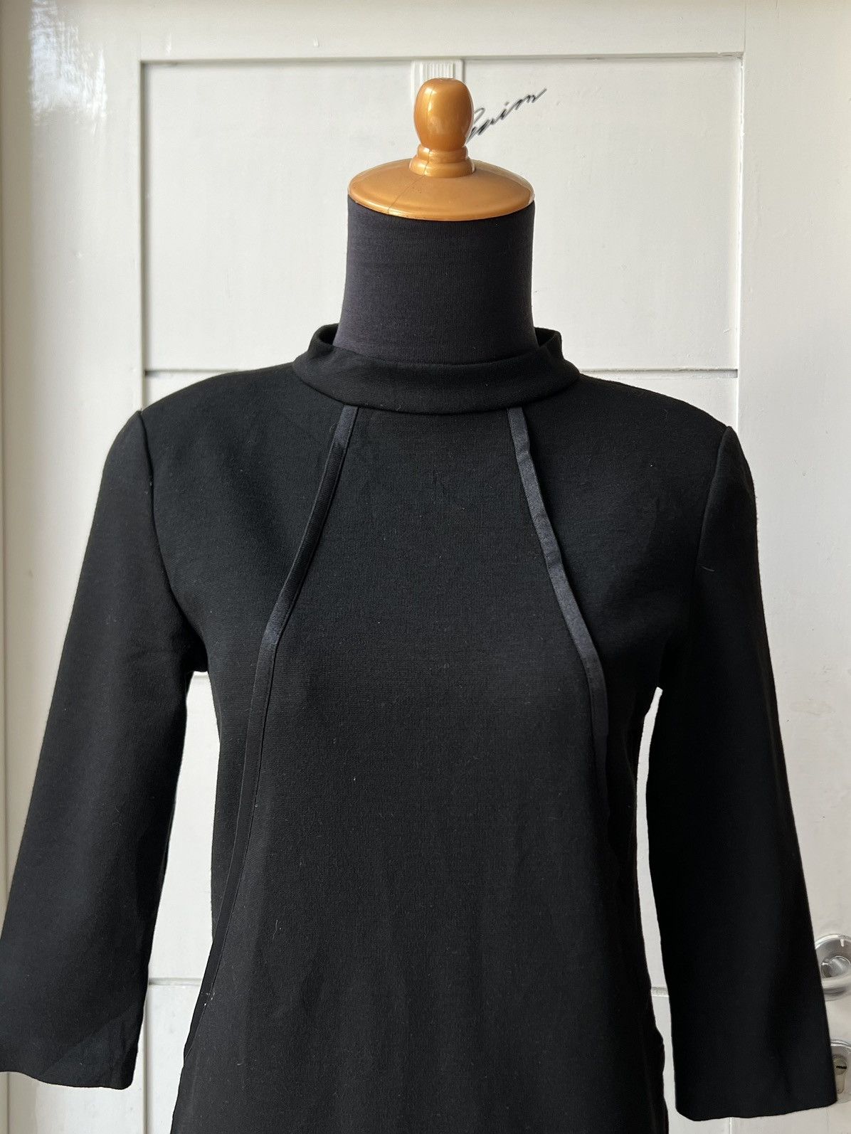 Balenciaga BALENCIAGA Paris Black Dress Size XS / US 0-2 / IT 36-38 - 16 Thumbnail