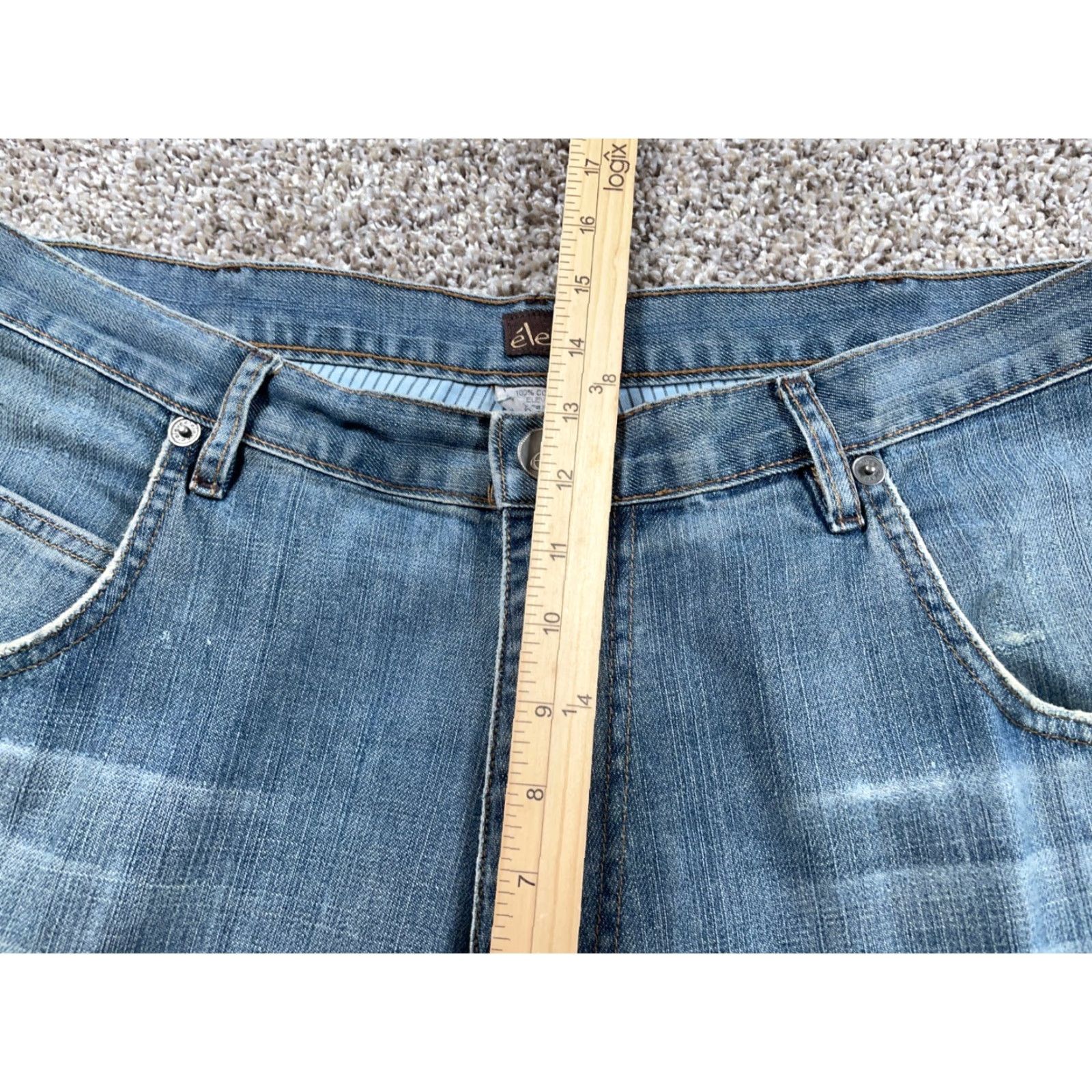 Vintage VINTAGE Elevee Jeans Wide-Leg 90s Baggy Regular Men's 38 x 32 Blue Denim USA Made Size US 38 / EU 54 - 7 Thumbnail