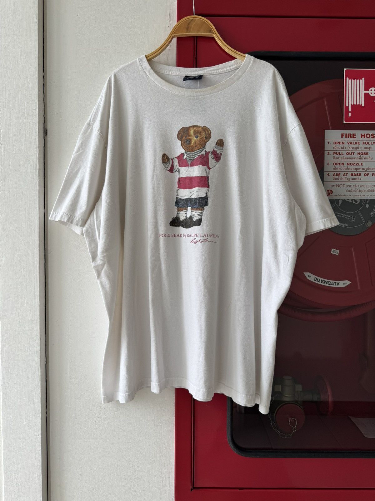 Polo Ralph Lauren Vintage Polo by Ralph Lauren "Bear" T-shirt Size US XXL / EU 58 / 5 - 1 Thumbnail
