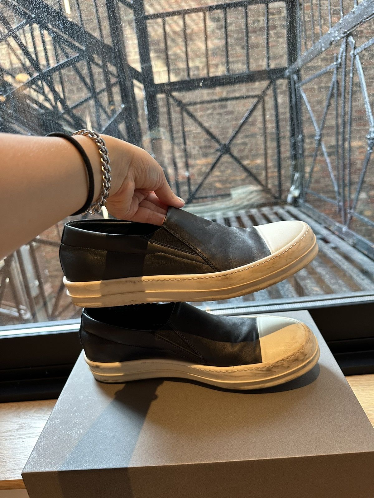 Rick Owens Rick Owens Ramones Slip Ons Size US 10.5 / EU 43-44 - 4 Thumbnail