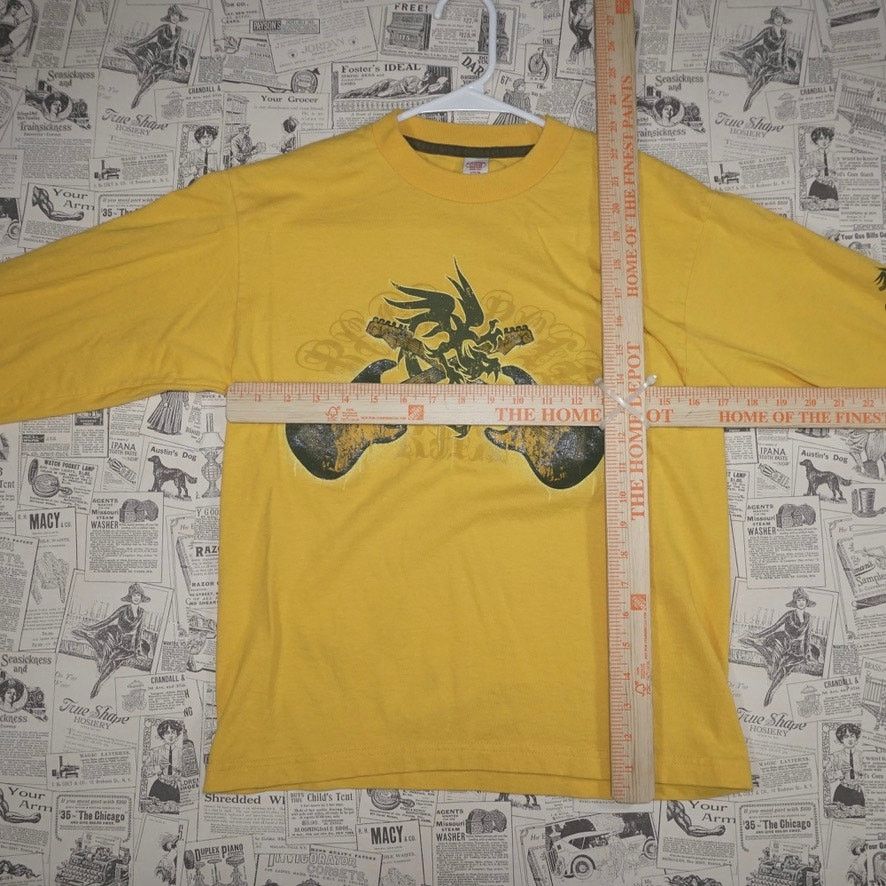 Vintage Large - Vintage Y2K CRB yellow tribal guitar 00s LS T-shirt Size US L / EU 52-54 / 3 - 4 Thumbnail