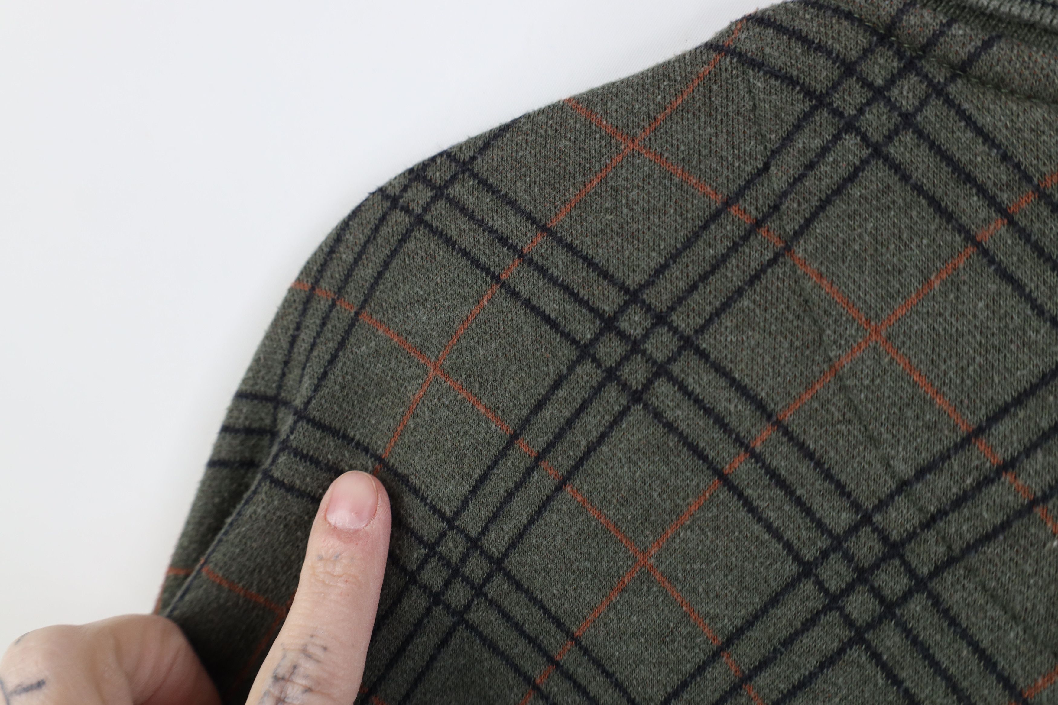 Vintage Vintage 90s Streetwear Long Sleeve Rugby Polo Shirt Plaid Size US XL / EU 56 / 4 - 8 Thumbnail