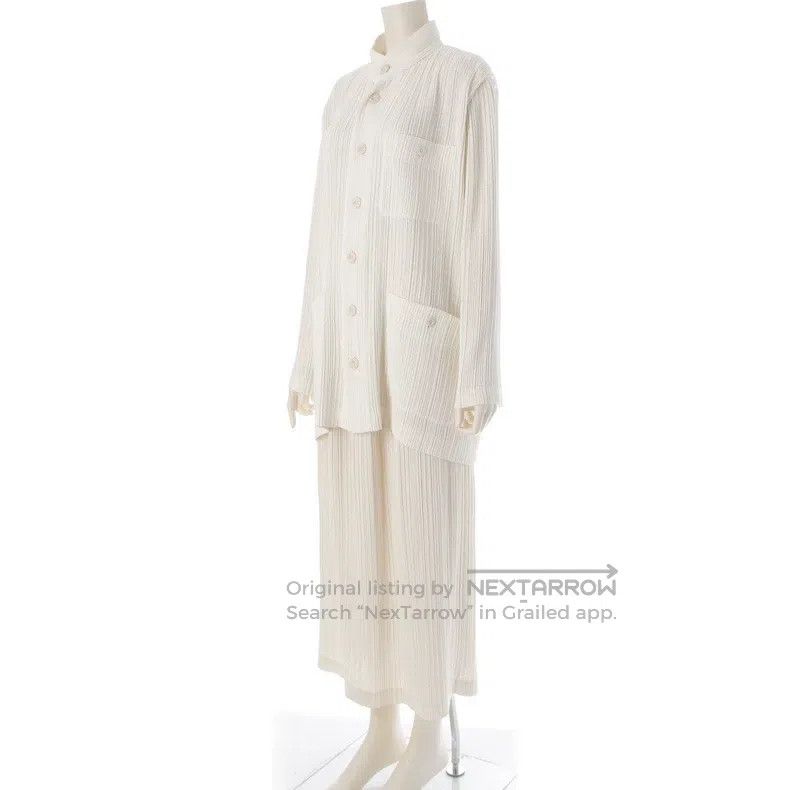 Issey Miyake Issey Miyake White Coat Size M / US 6-8 / IT 42-44 - 2 Thumbnail