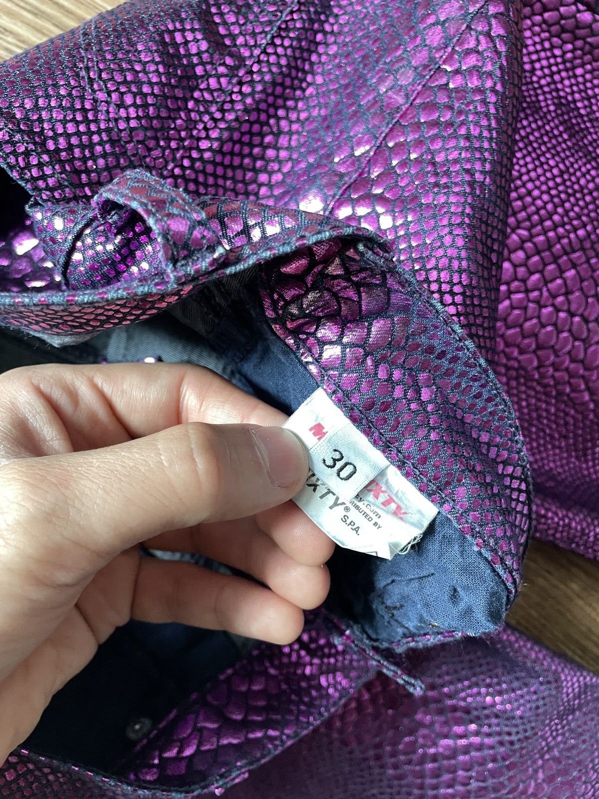 If Six Was Nine 2000s Miss Sixty scales purple jeans pants Size 30" / US 8 / IT 44 - 7 Thumbnail