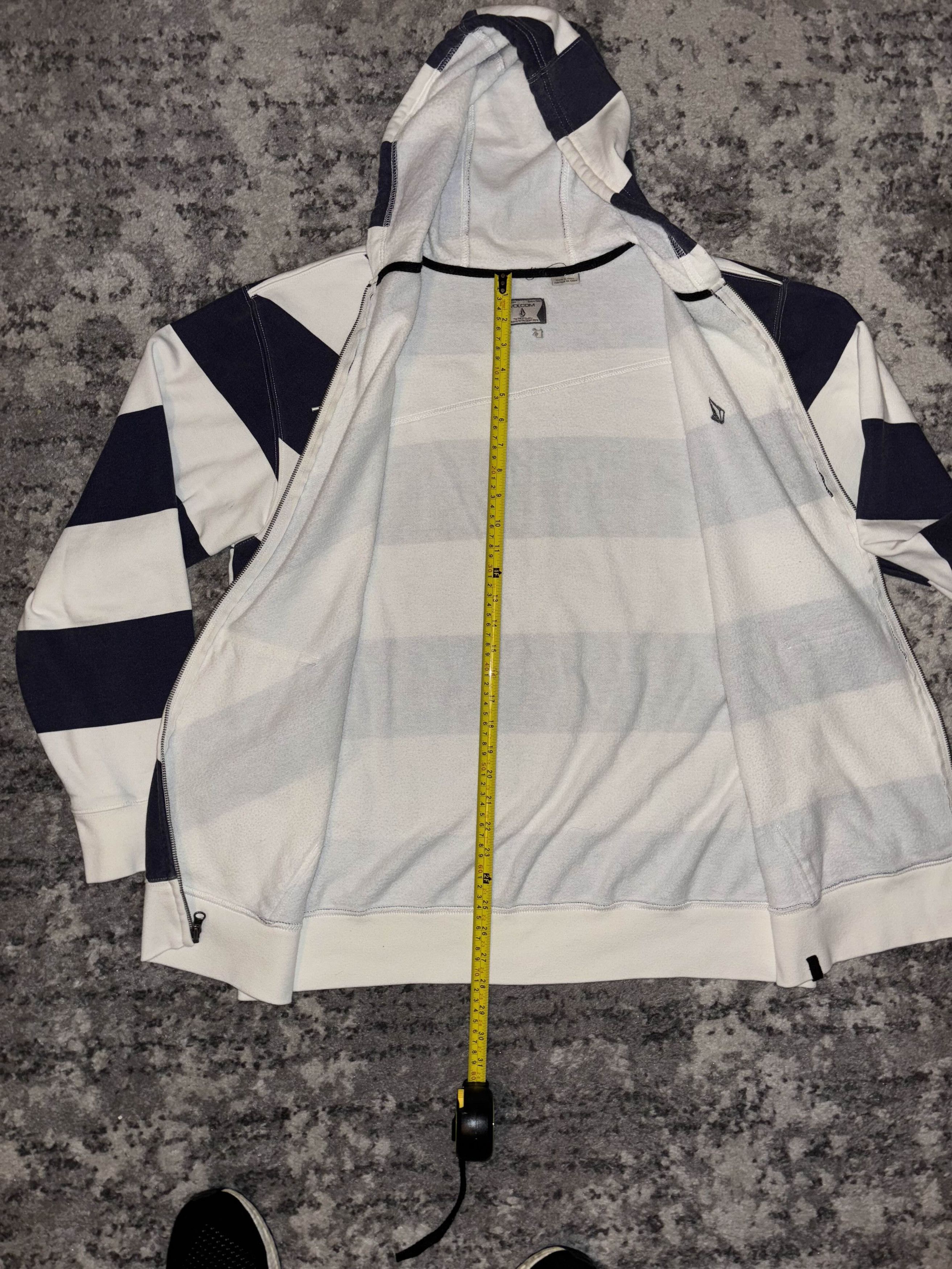 Volcom Y2K Volcom Striped Zip Up Sweater Size US XL / EU 56 / 4 - 6 Thumbnail