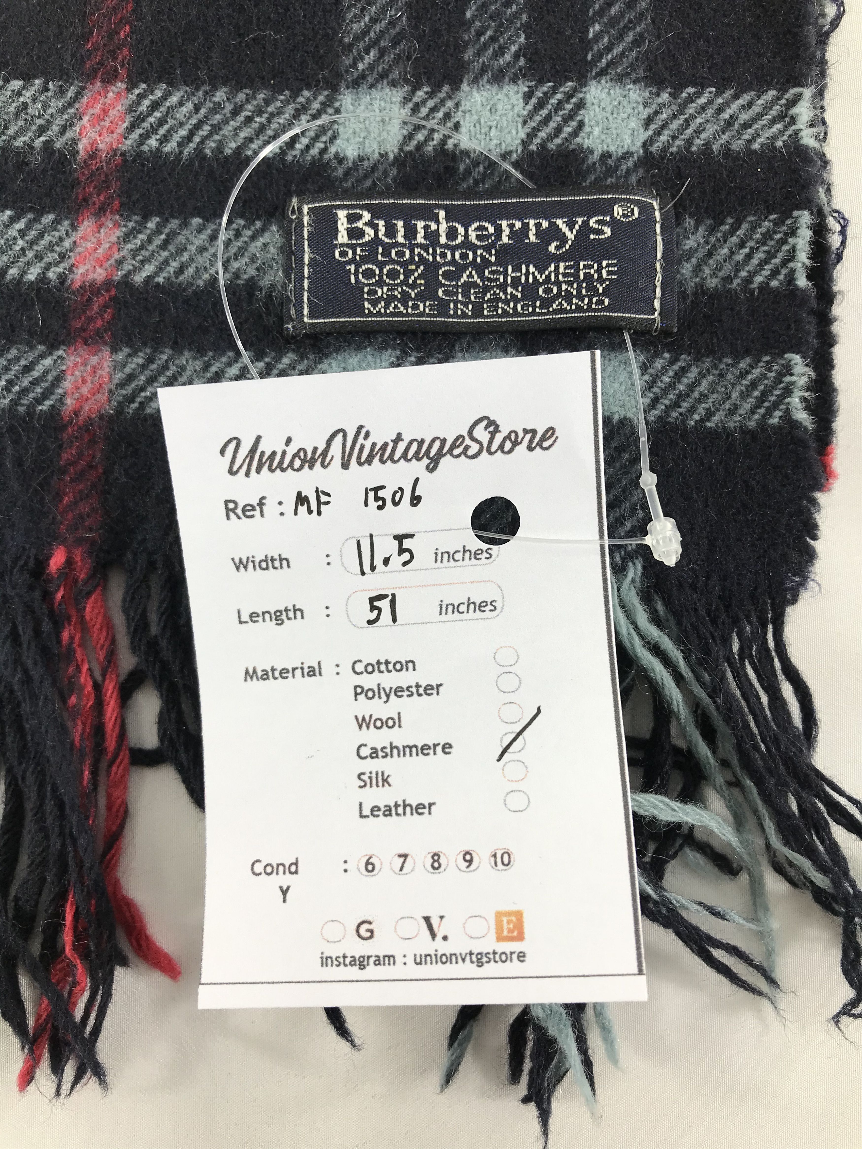 Burberry Vintage Burberry Scarf/Muffler/Neckwear MF1506 Size ONE SIZE - 4 Thumbnail