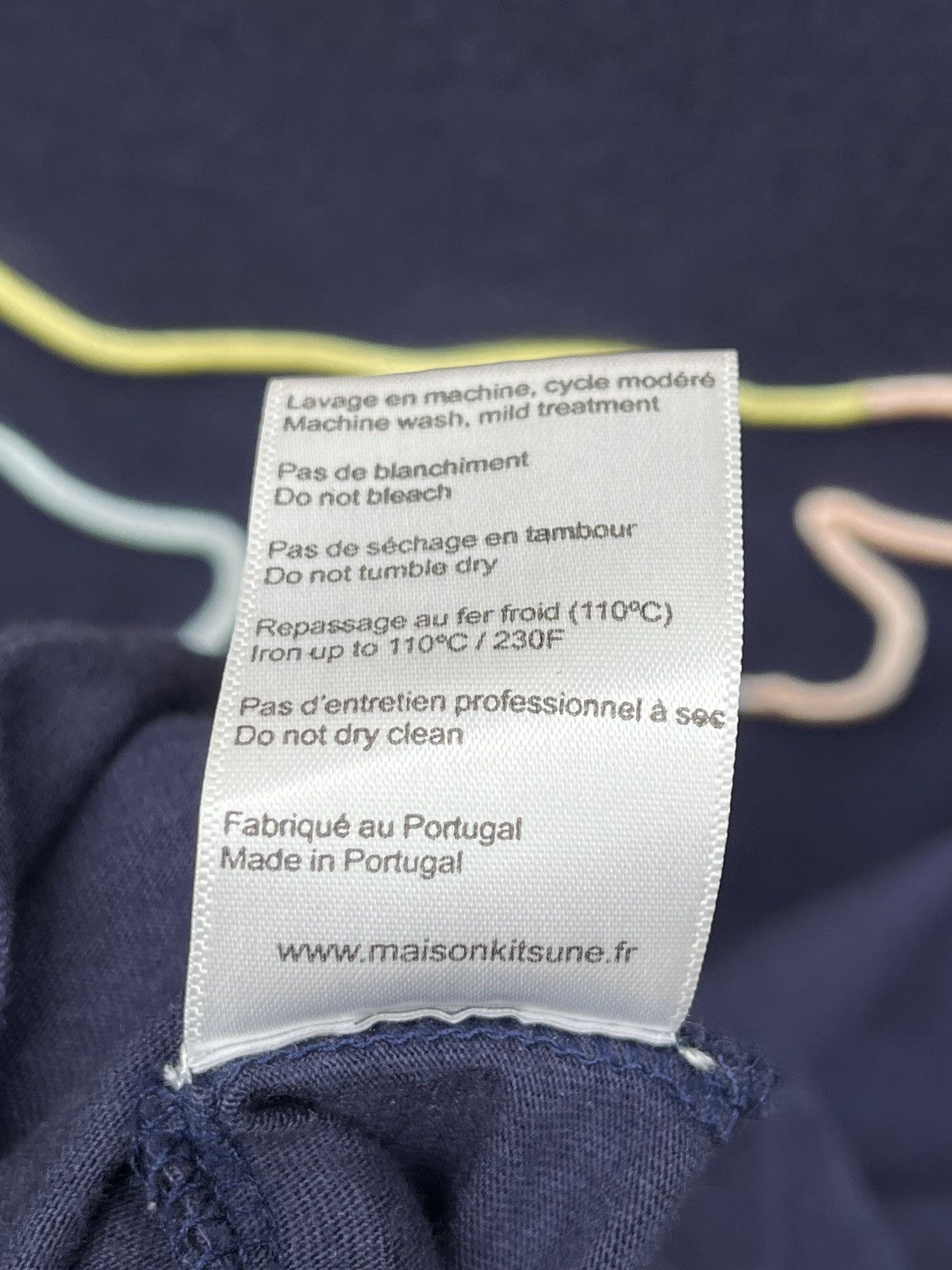 Maison Kitsune Fox Rainbow Embroidery Classic T-Shirt Maison Kitsune L Size US L / EU 52-54 / 3 - 6 Thumbnail