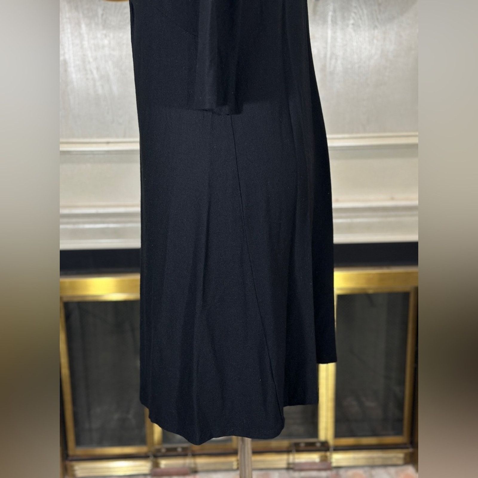 Eileen Fisher Eileen Fisher Black Twist Front Knit Dress M Minimalist Size M / US 6-8 / IT 42-44 - 6 Thumbnail