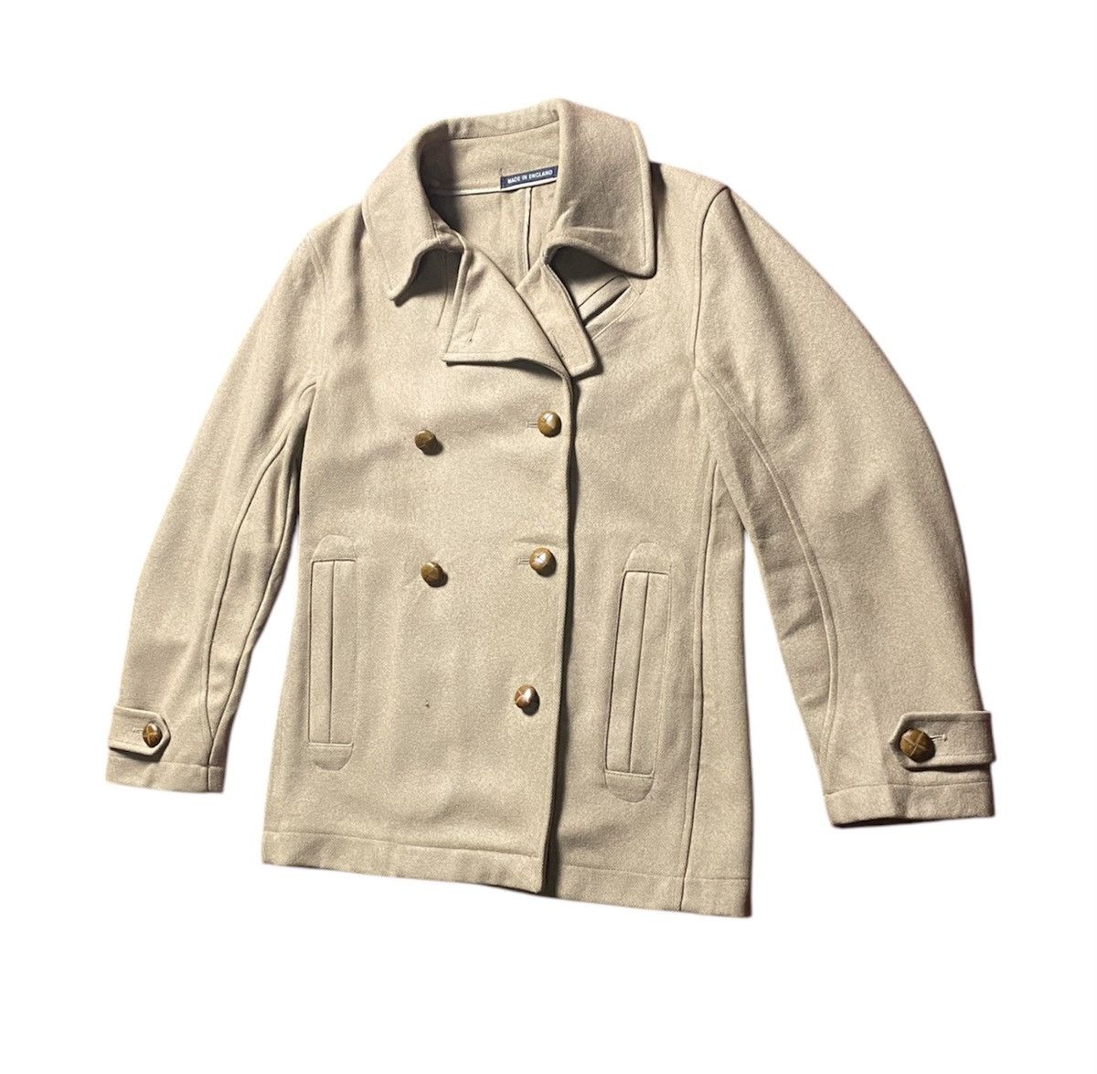 Gloverall × Vintage Vintage Gloverall Wool Trench Jacket Size US M / EU 48-50 / 2 - 2 Thumbnail