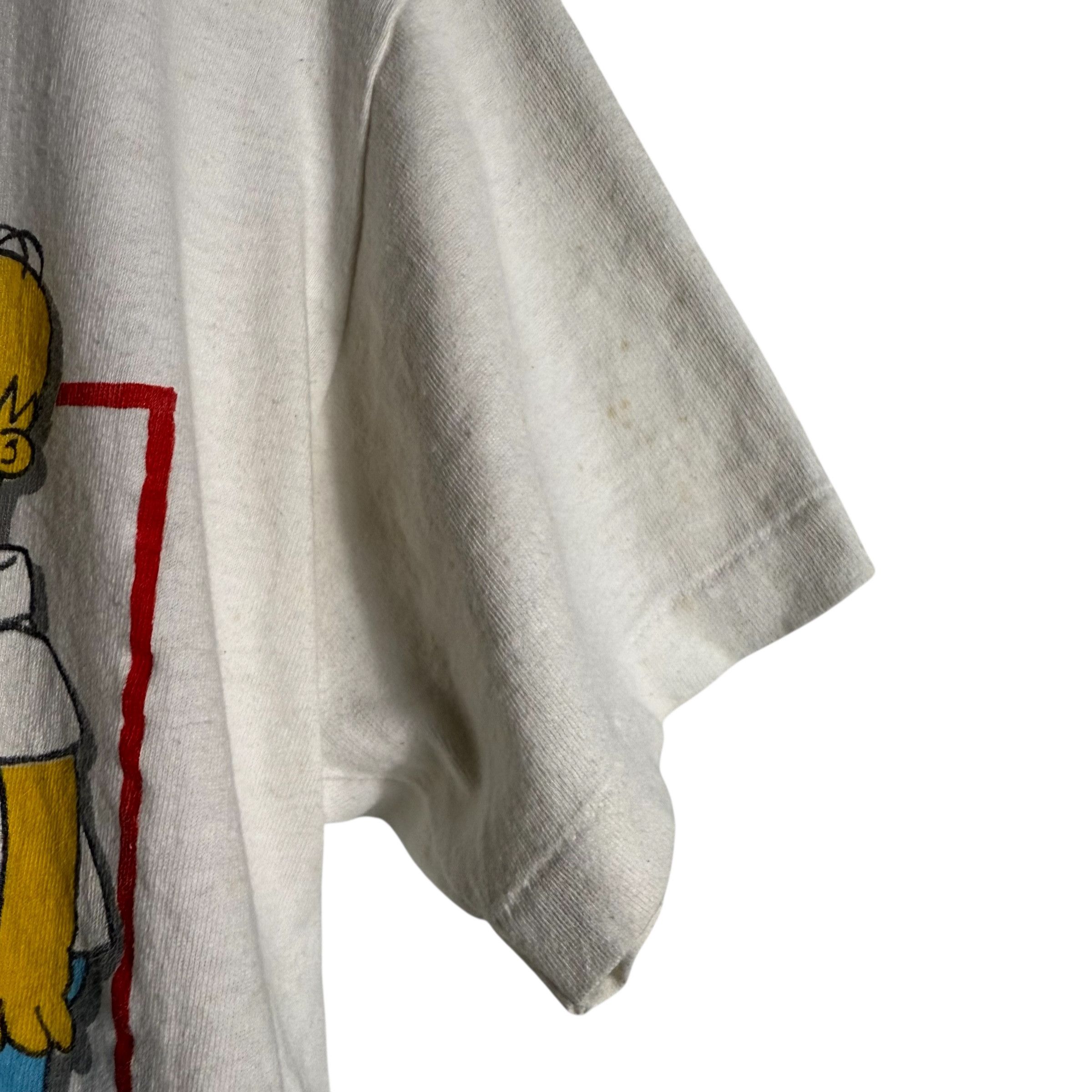 The Simpsons 🔥RARE🔥Vintage 90s The Simpson Family T-shirt Single Stich Size US L / EU 52-54 / 3 - 6 Thumbnail