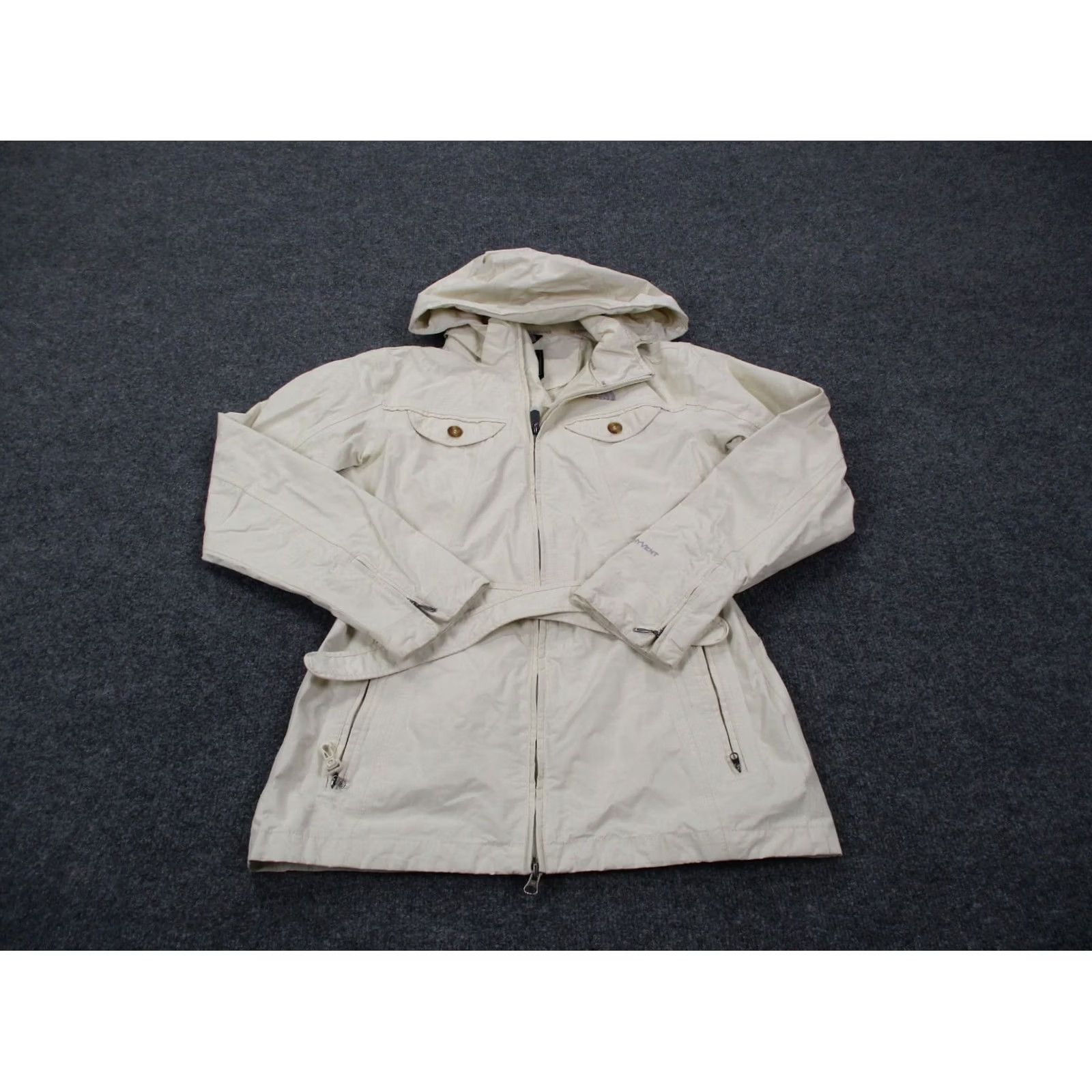 The North Face The North Face Jacket Women M White Nylon Hyvent Hoody Outdoors Hiking Camping Size M / US 6-8 / IT 42-44 - 2 Thumbnail