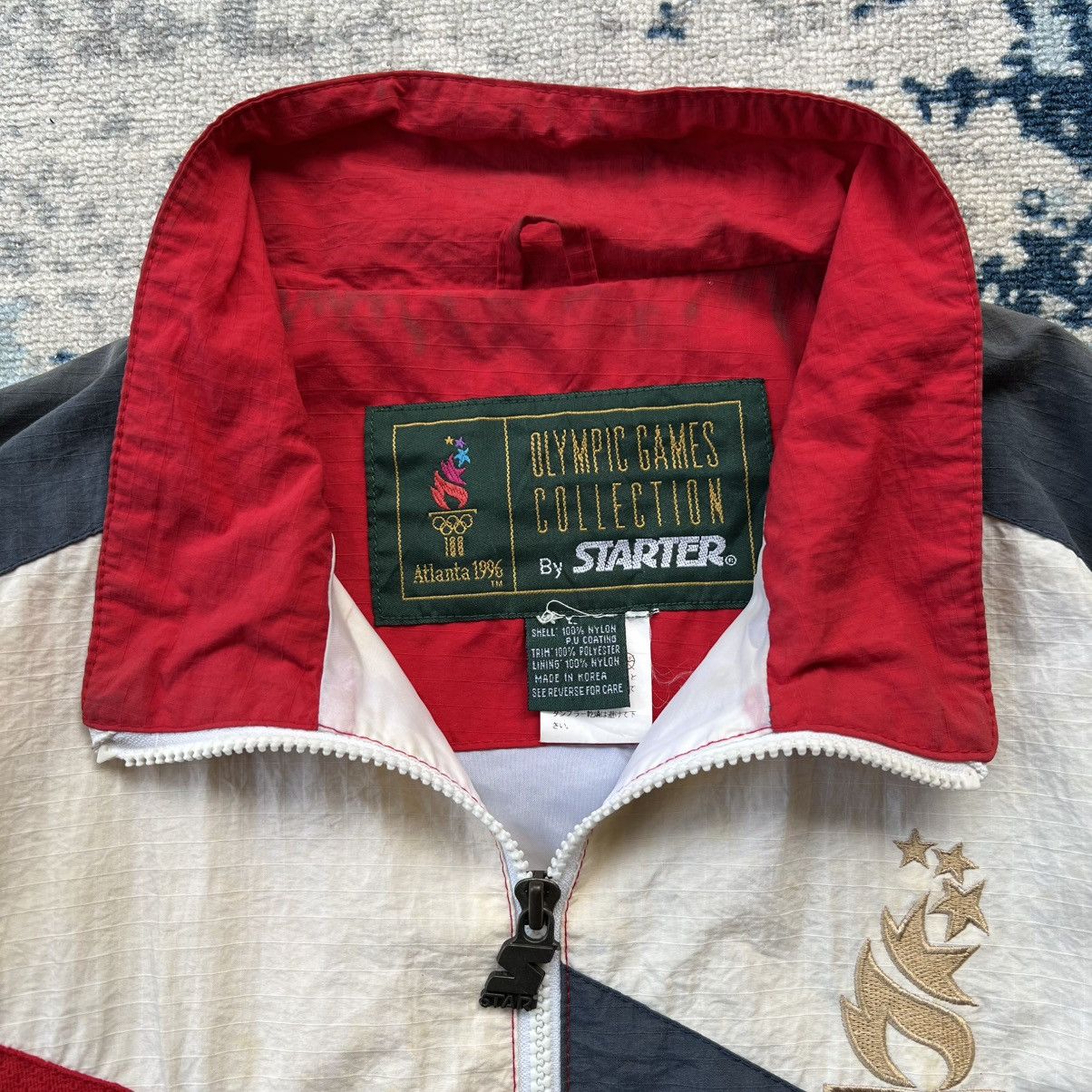 Starter × USA Olympics × Vintage Vintage Sun Faded Atlanta 1996 Olympic Games Starter Jacket Size US XL / EU 56 / 4 - 16 Thumbnail