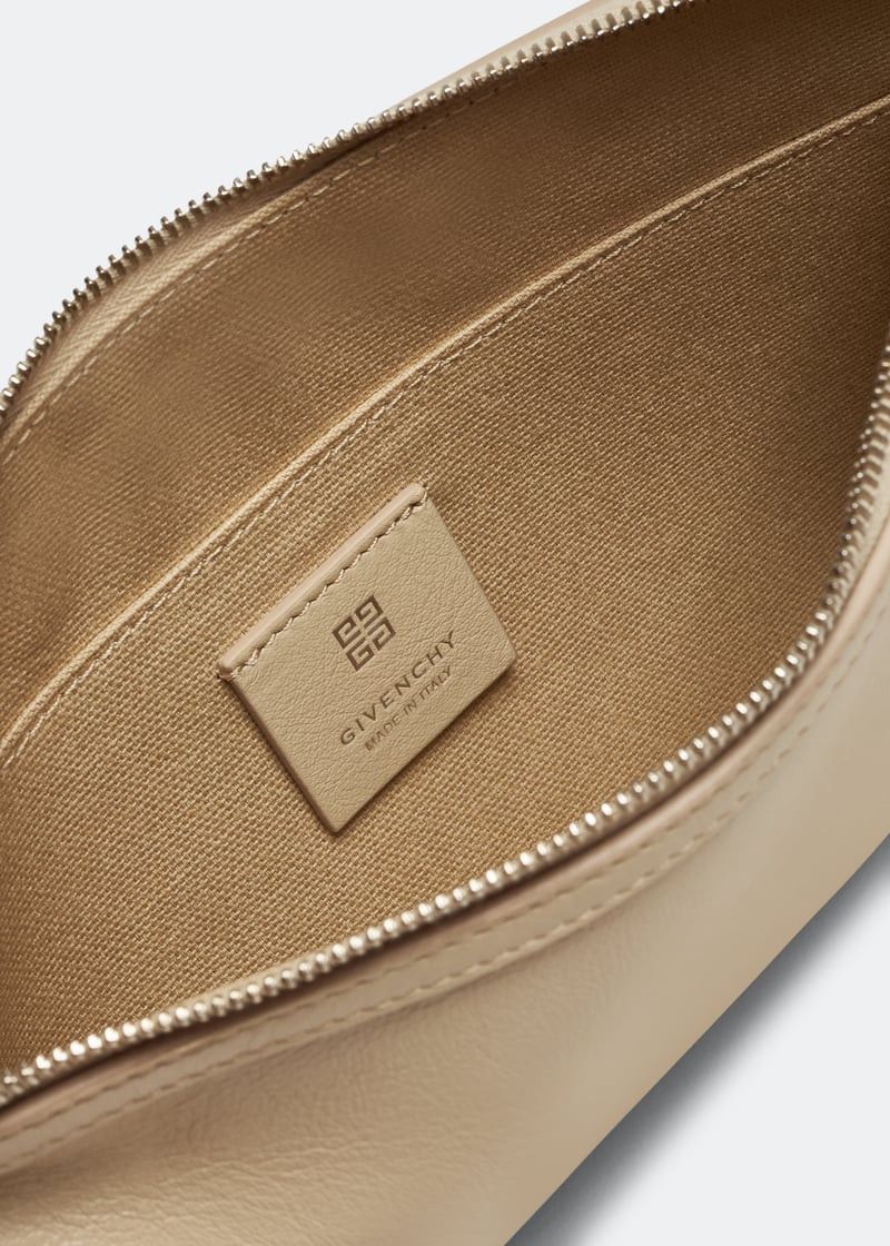 Givenchy o1w1db10525 Size: OS/Voyou Zipped Pouch in Beige Size ONE SIZE - 4 Thumbnail