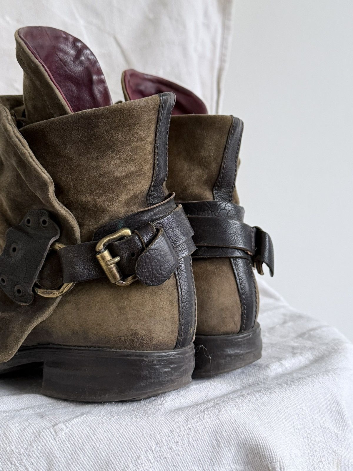 A.S.98 Avant Garde A.S. 98 Tornado Mart Style Suede Leather Boots Size US 6 / EU 39 - 7 Thumbnail