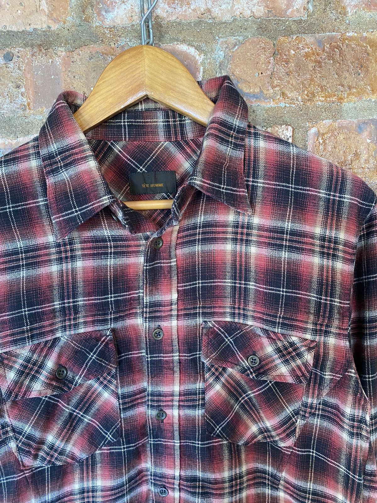 Japanese Brand × Kiminori Morishita × Tete Homme 🔥kiminori era Shadow Flannel Size US M / EU 48-50 / 2 - 5 Thumbnail