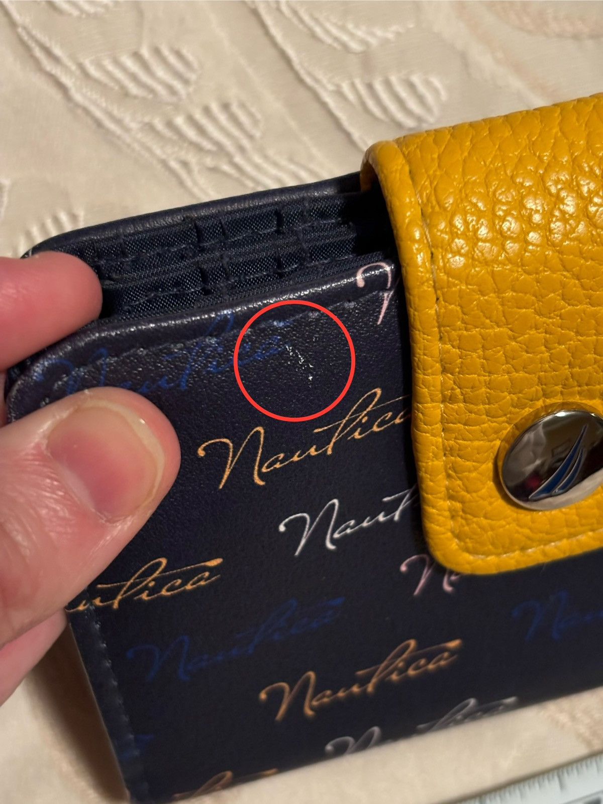 Nautica × Vintage Nautica Snap Button Wallet Leather Billfold Zip RFID Size ONE SIZE - 8 Thumbnail
