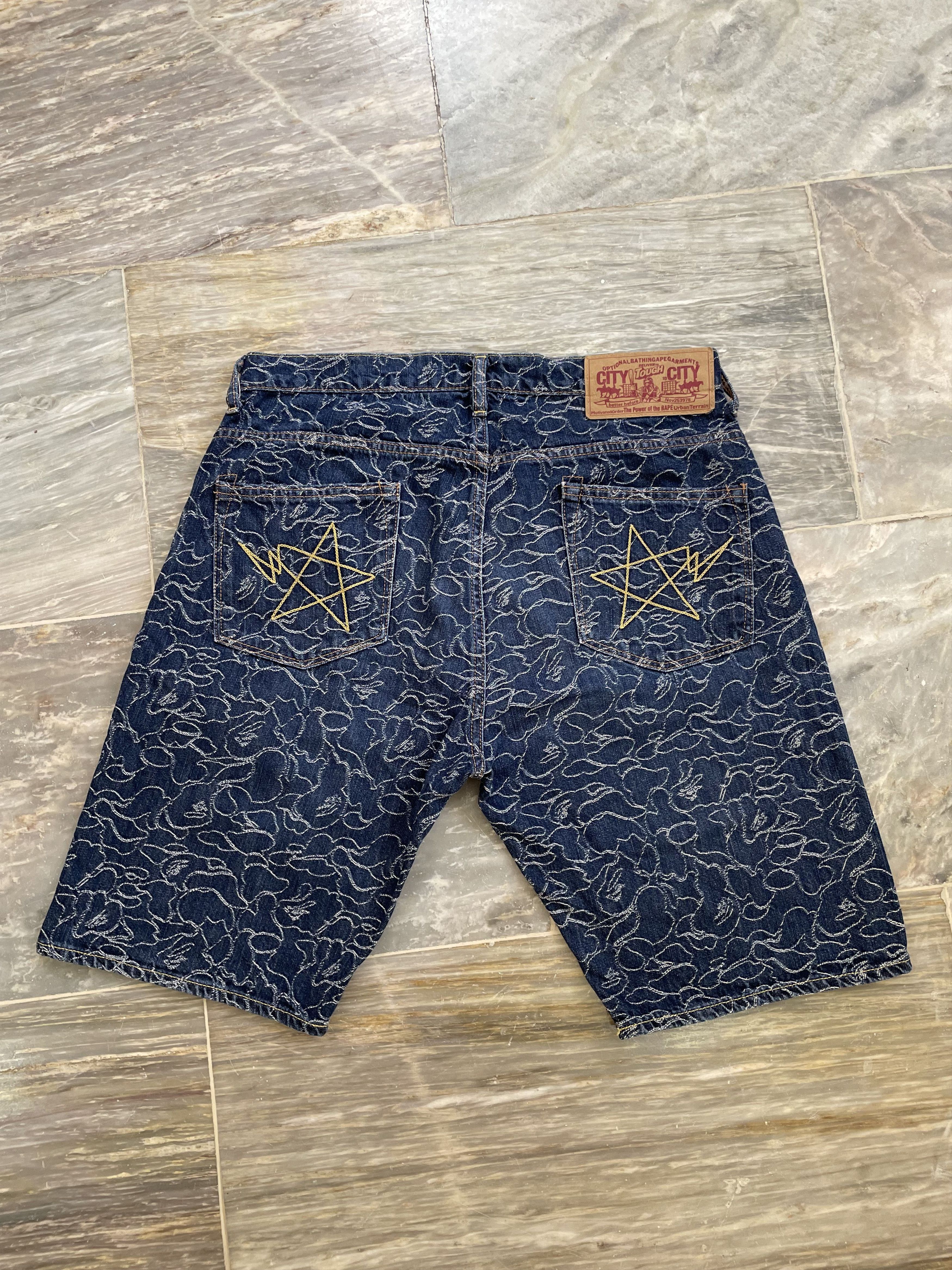 Bape Bape Pencil Camo Jorts Size US 33 - 1 Thumbnail