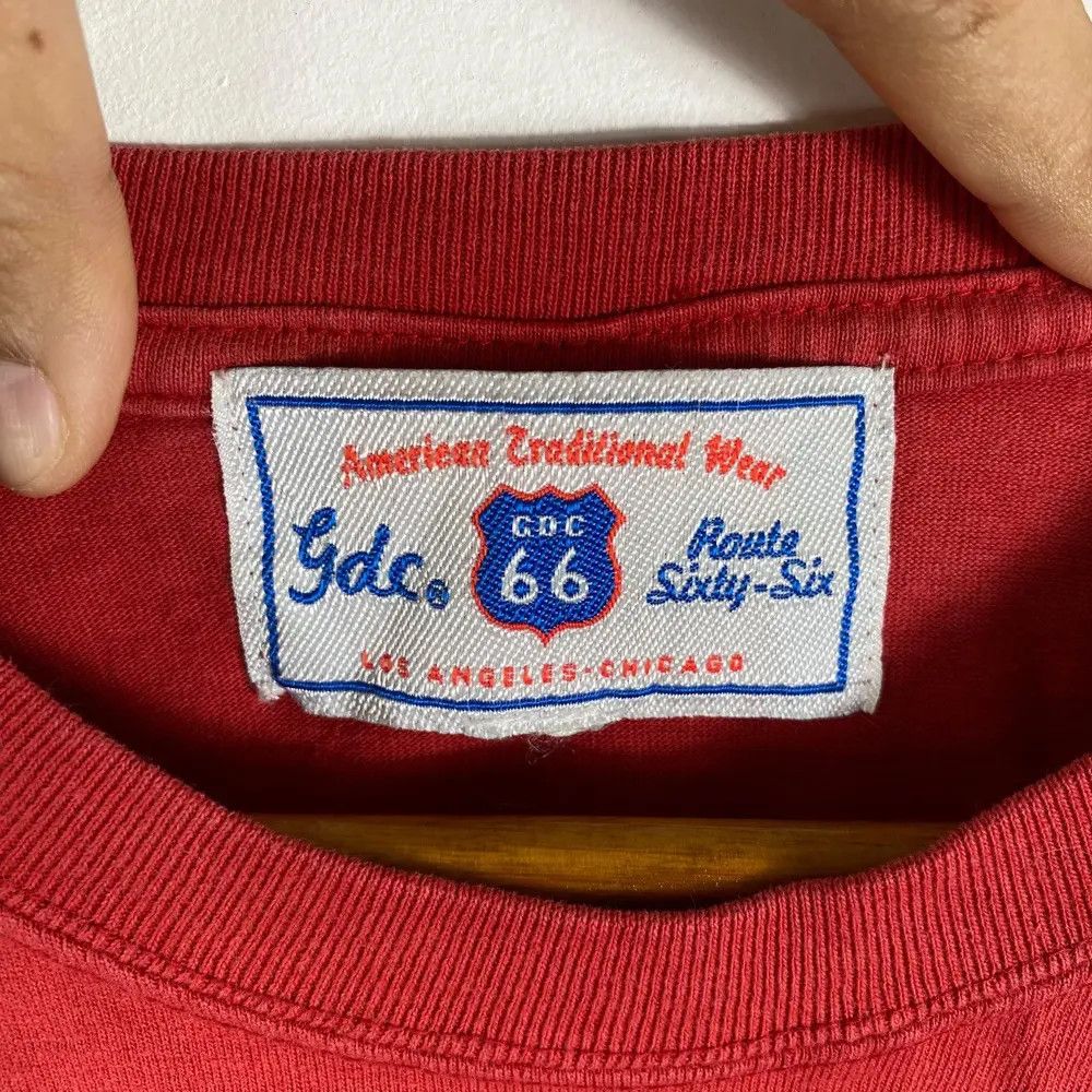 Japanese Brand Vintage BLACK AMERICA The Route 66 Tour Tee Shirt Size US M / EU 48-50 / 2 - 7 Thumbnail