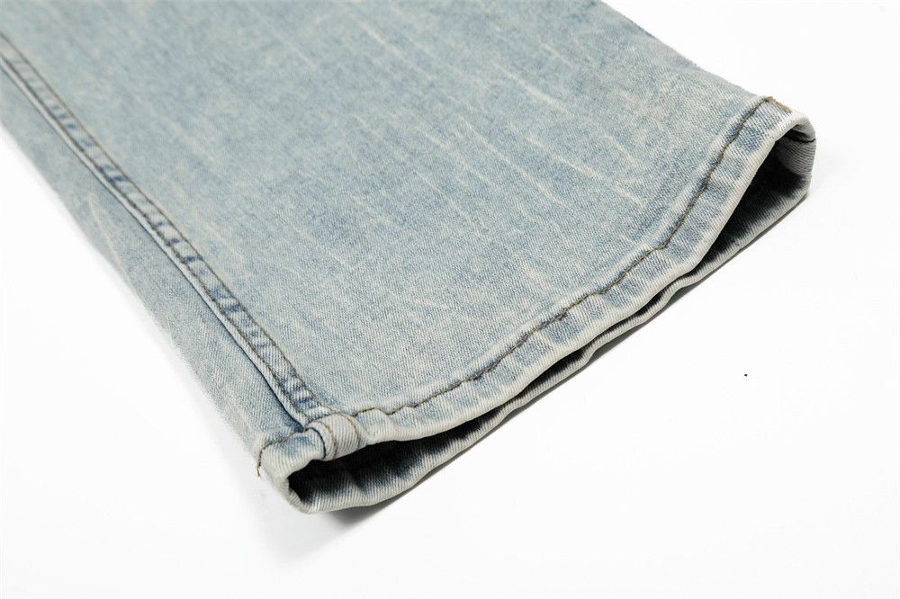 Vintage Punk Heavy-Duty Distressed Washed Jeans for Men Size US 32 / EU 48 - 6 Thumbnail